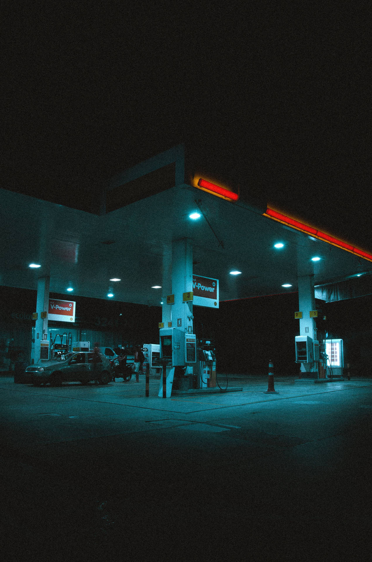 Neon Gas Station Iphone Wallpapers Wallpaper Cave