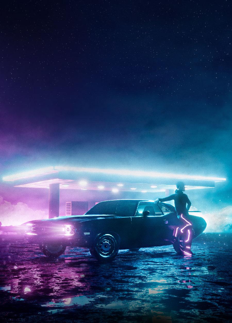 Neon Gas Station iPhone Wallpapers - Wallpaper Cave