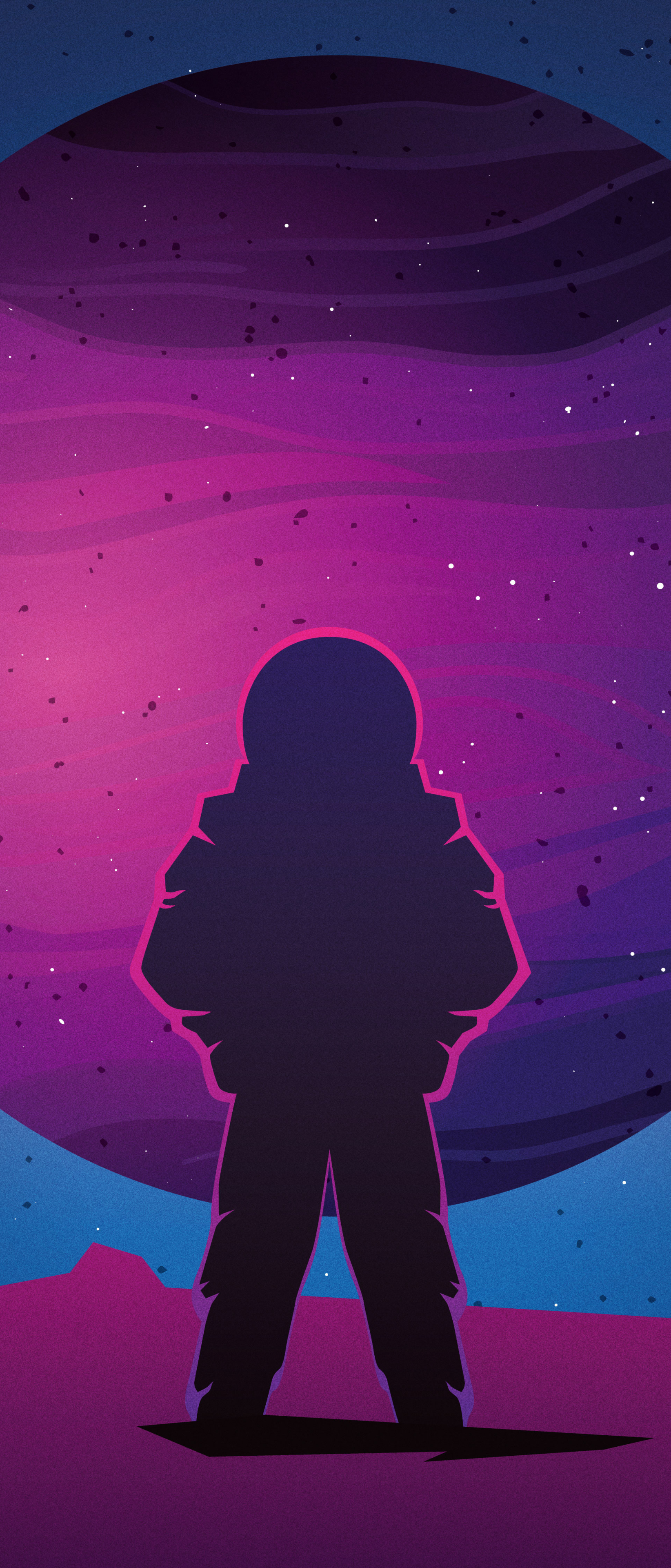 Sci Fi Astronaut Phone Wallpaper