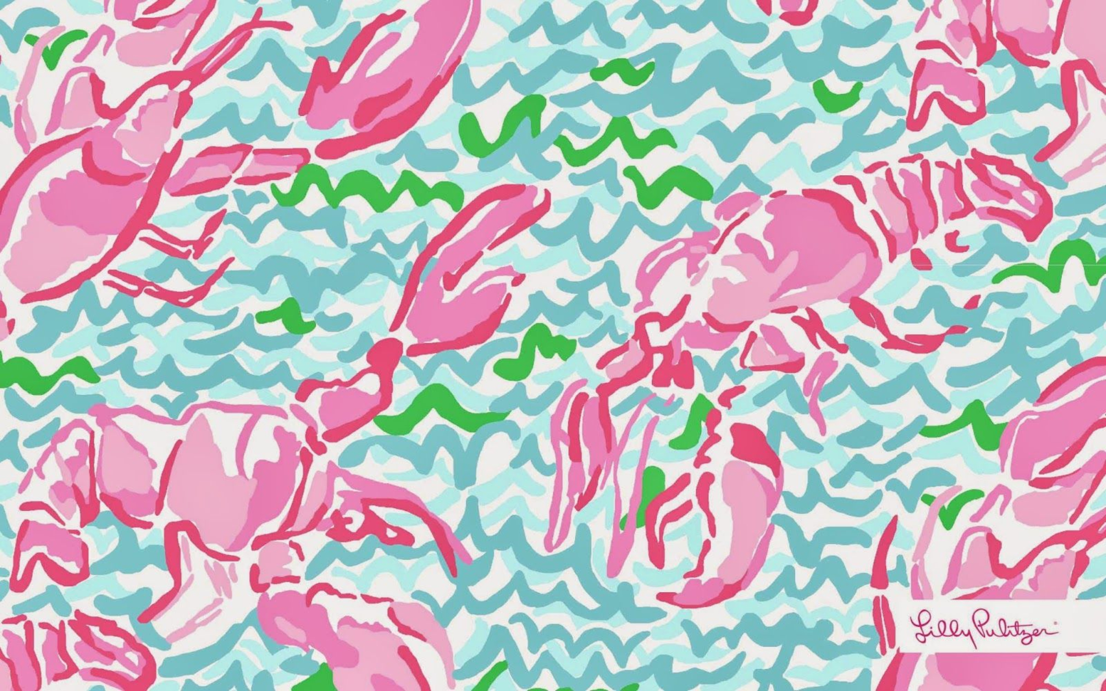 Pink And Blue Preppy Wallpaper