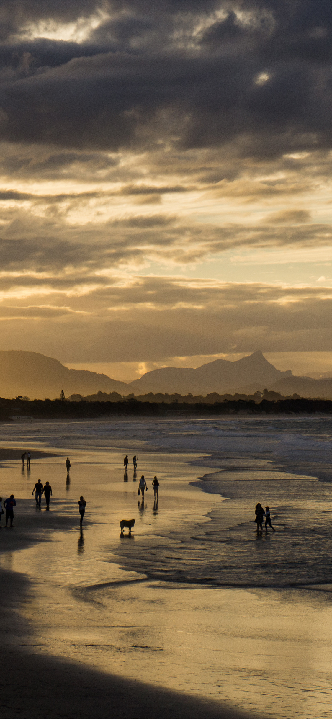 iPhone X wallpaper. sea sunset beach dawn summer
