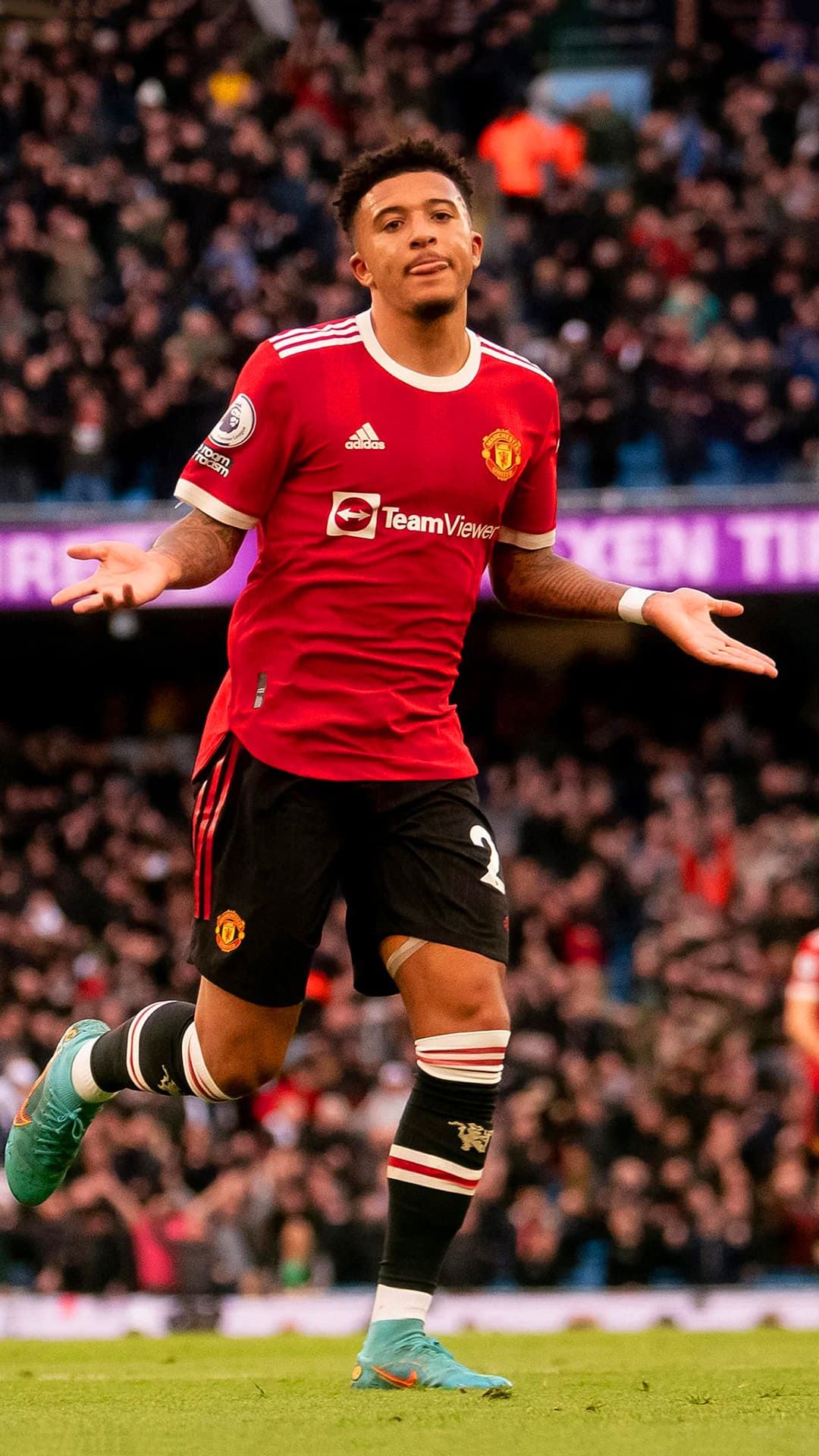 Sancho Wallpaper. Manchester united team, Sancho, Messi shirt