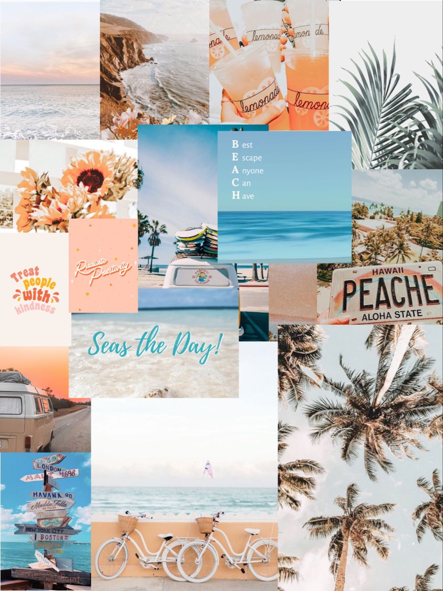 Beach vibes. Beach vibe, Aesthetic collage, Aesthetic wallpaper