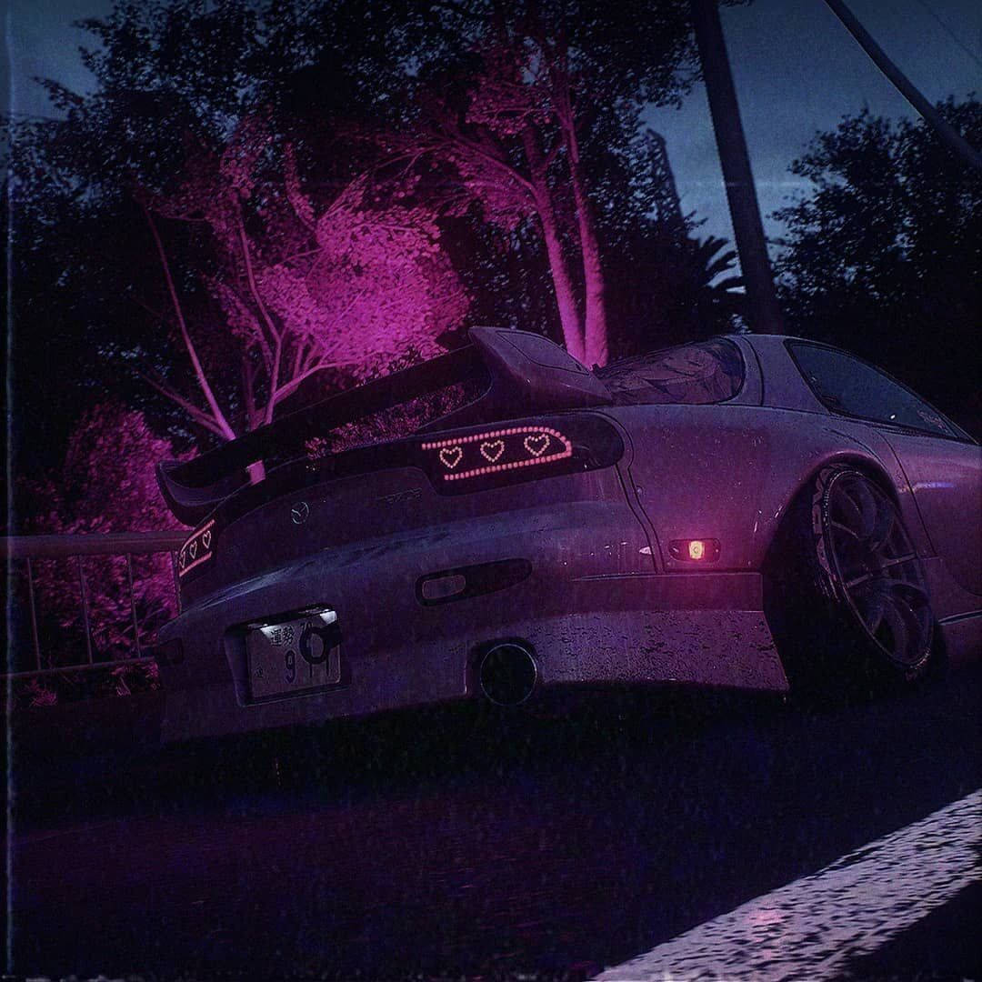 Download Jdm Car With Purple Lights