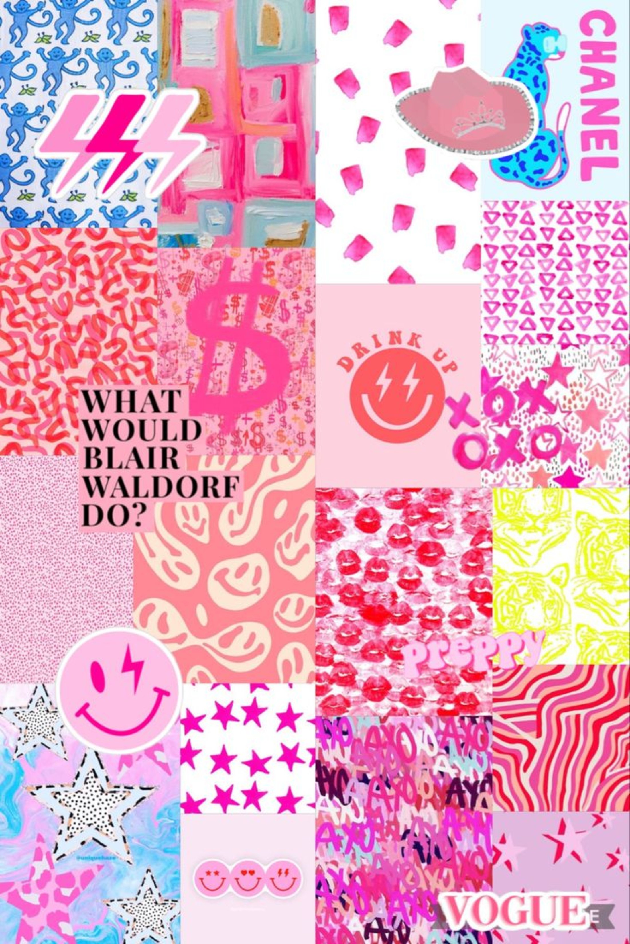 Preppy Pink Wallpaper In A Single Image