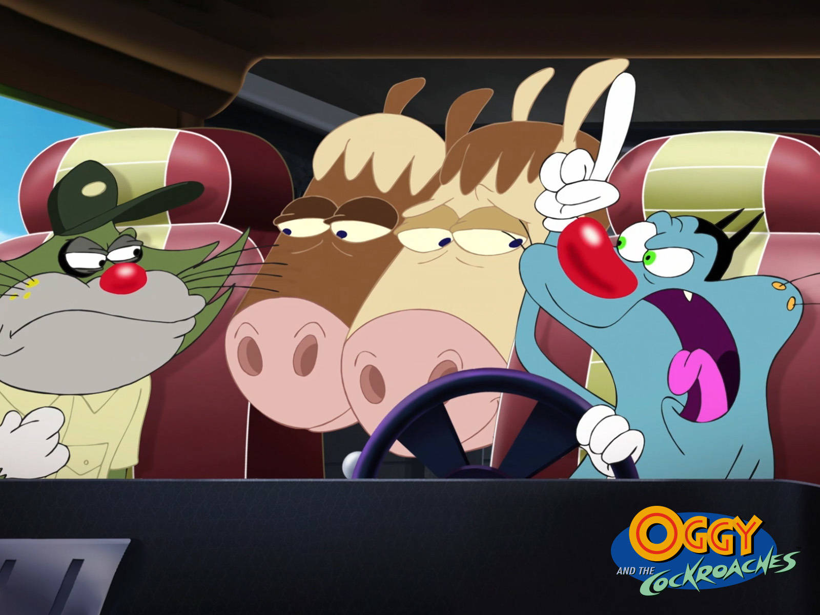 Download Jack Horse Oggy And The Cockroaches Wallpaper