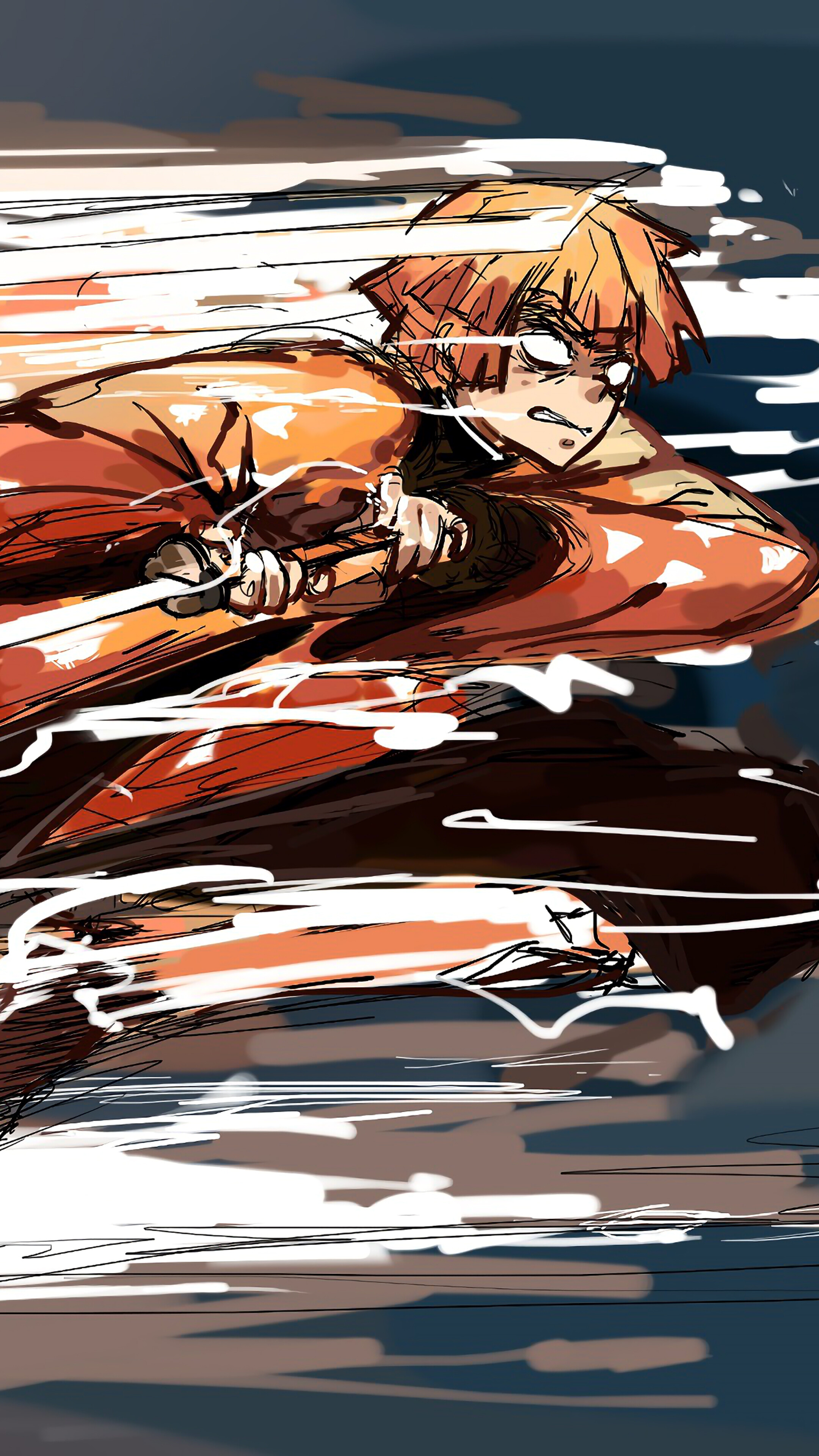 Zenitsu, Kimetsu no Yaiba, 4k Gallery HD Wallpaper