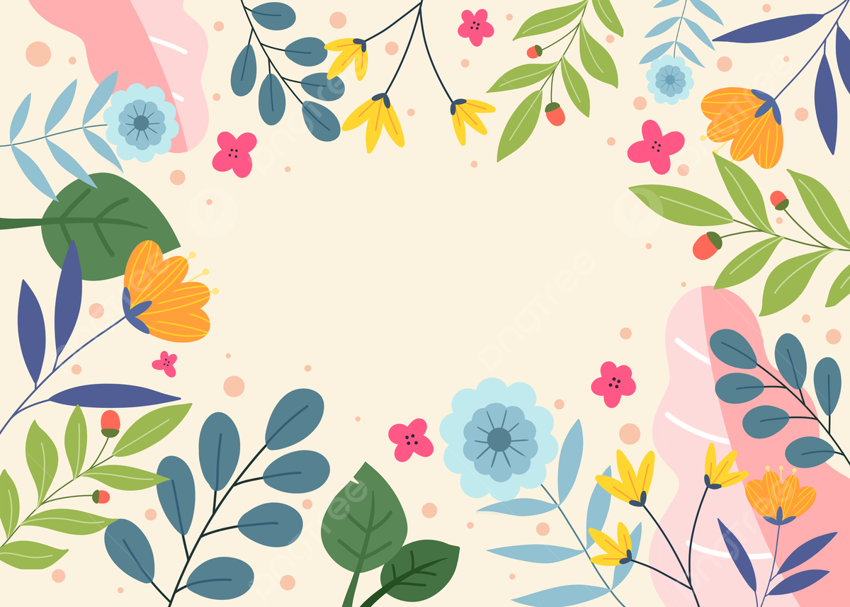 Spring Cartoon Floral Background, Spring, Flowers, Abstract Background Image And Wallpaper for Free Download