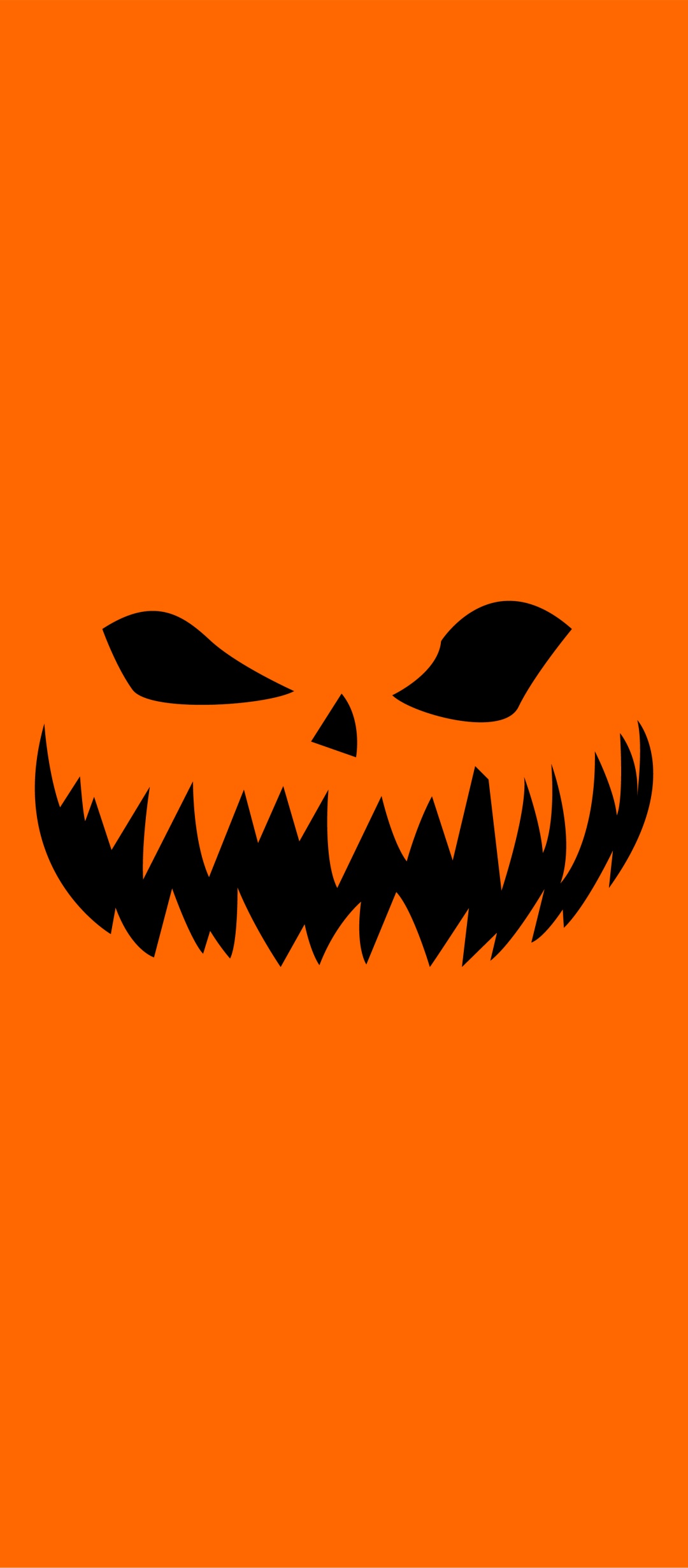 Wallpaper / Holiday Halloween Phone Wallpaper, Orange (Color), Minimalist, 1080x2460 free download