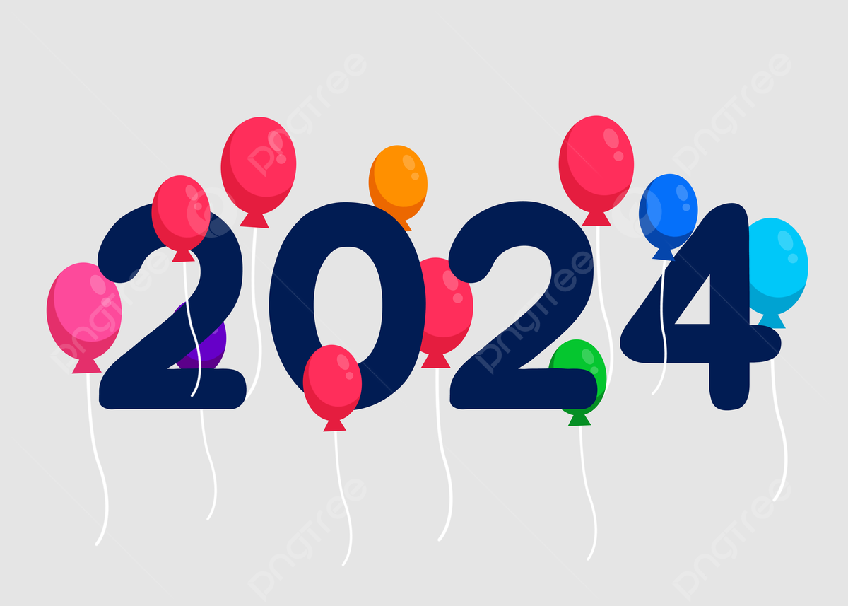 2024 New Year Balloons Background, New Year Balloon, New Year Background Image And Wallpaper for Free Download