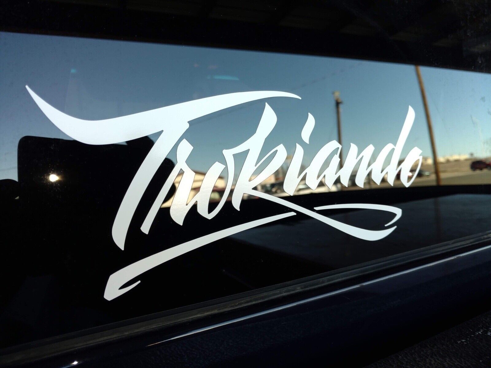 TROKIANDO HIGH QUALITY VINYL DECAL IN WHITE