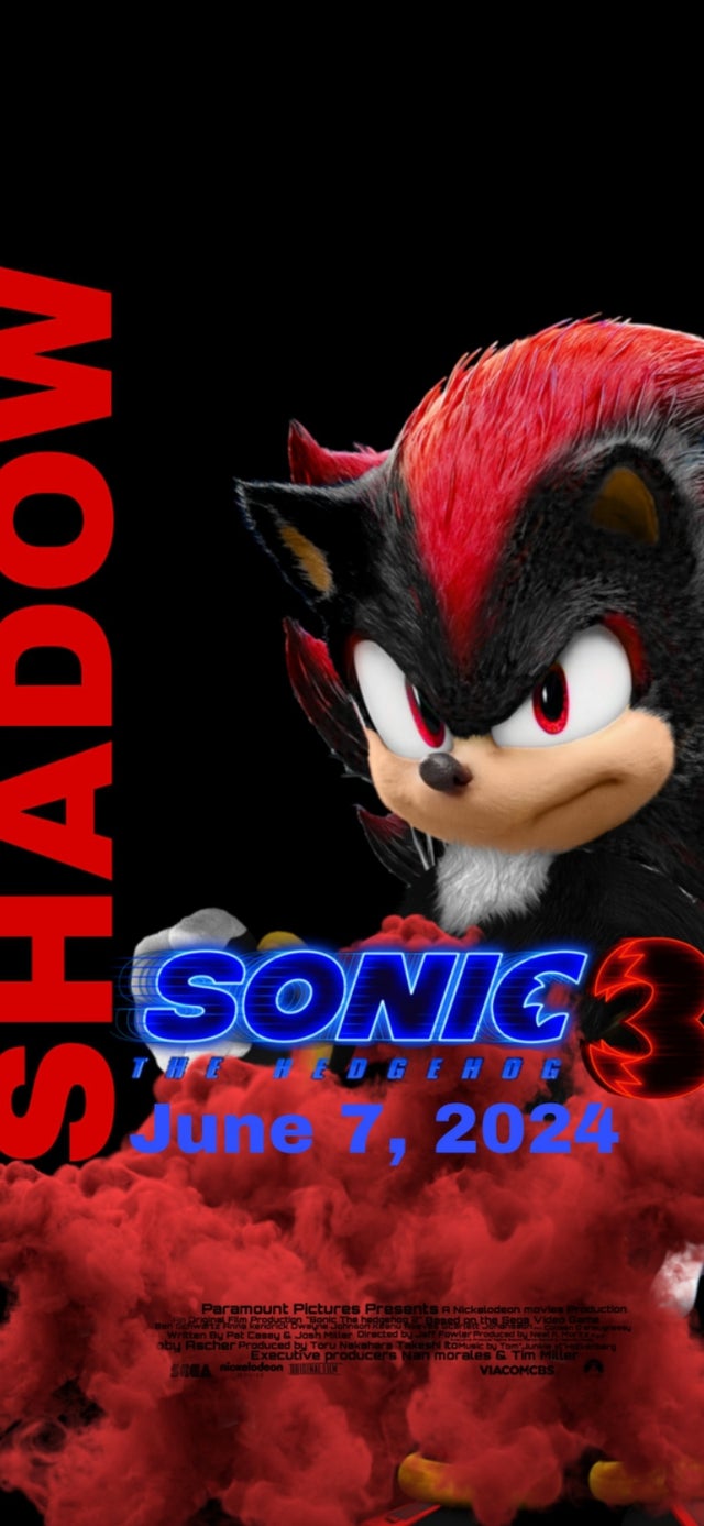 Sonic movie 3 poster