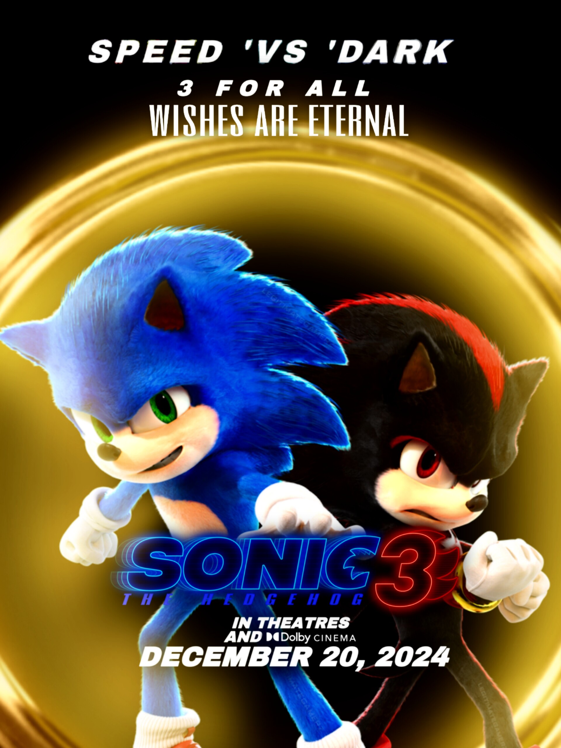 Sonic Movie 3 Teaser Concept Poster (Wishes Are Eternals)