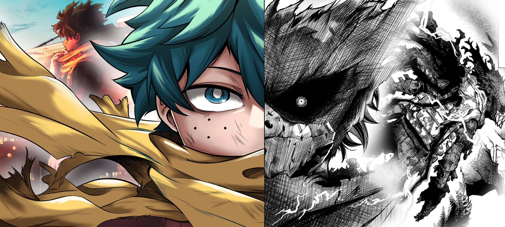 Download Split Izuku Midoriya 4K Wallpaper