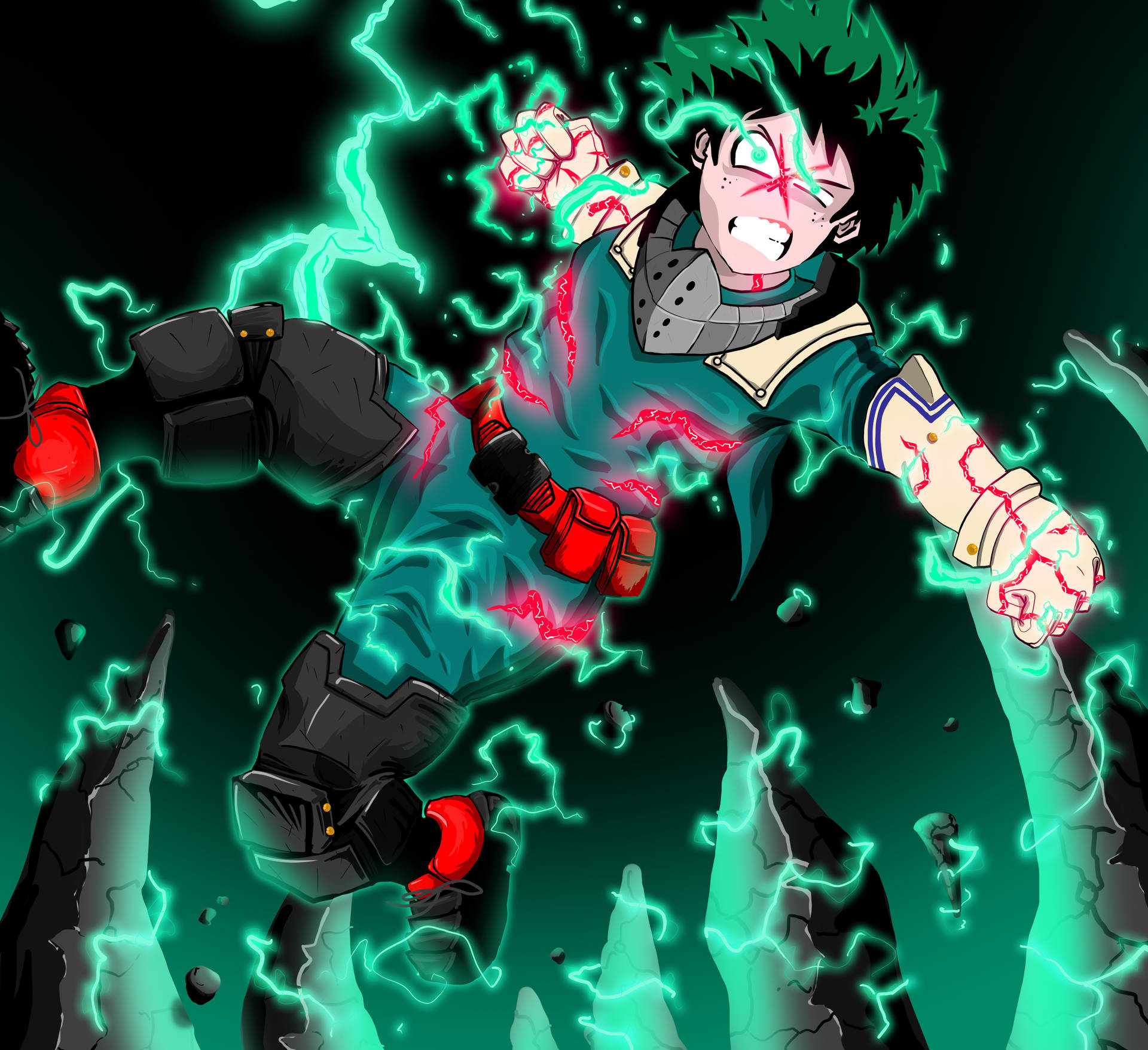 Download Wounded Izuku Midoriya 4K Wallpaper