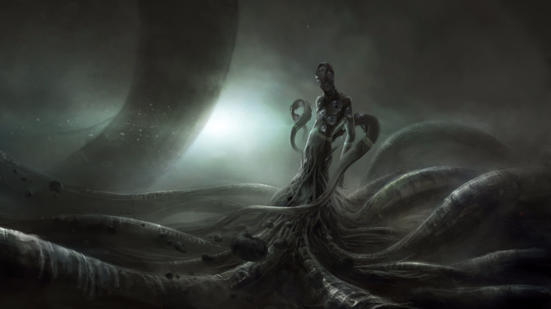 1920x1080 H.P. Lovecraft wallpaper PNG