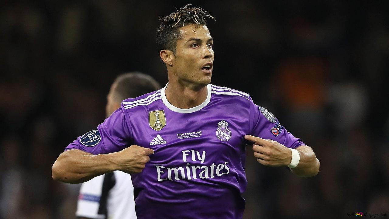 Ronaldo with new adidas purple jersey HD wallpaper download