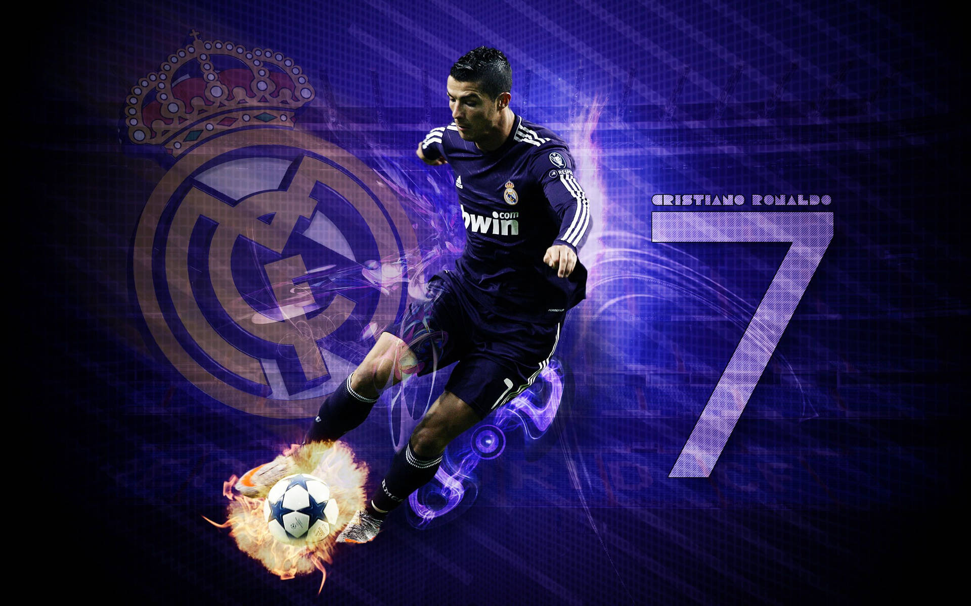 Download Cr7 Power Kick Wallpaper