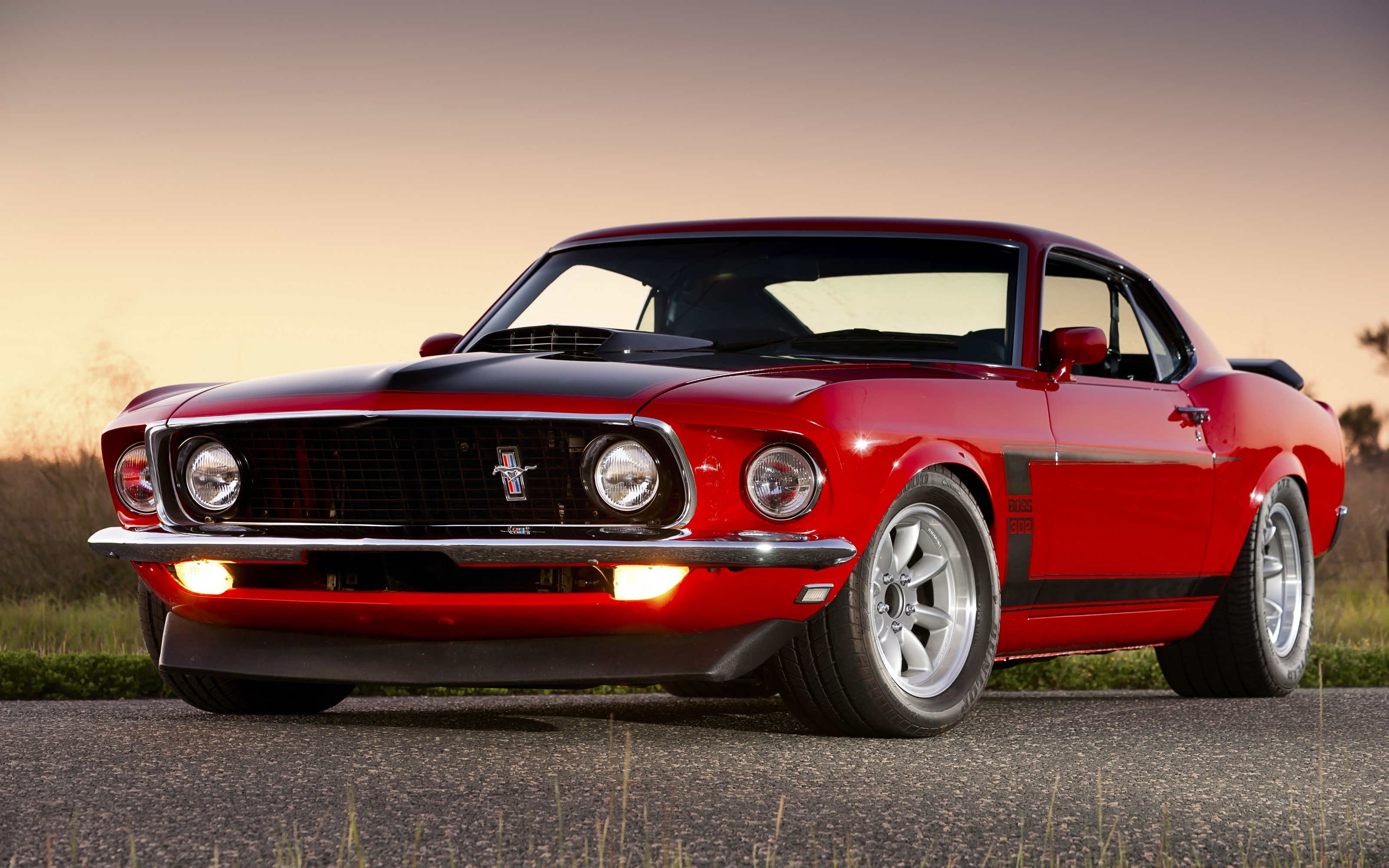 mustang boss 302, Ford, Red Gallery HD Wallpaper