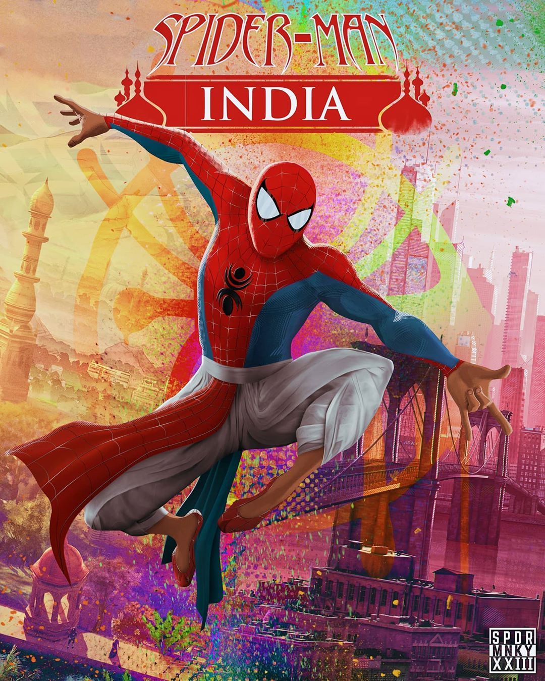 With Spiderverse 2 Being A Thing. A Spider Man I'd Love To See Explored More Would Be Pavitr Prabhakar. The S. Marvel Comics Superheroes, Spiderman, Spiderman Art