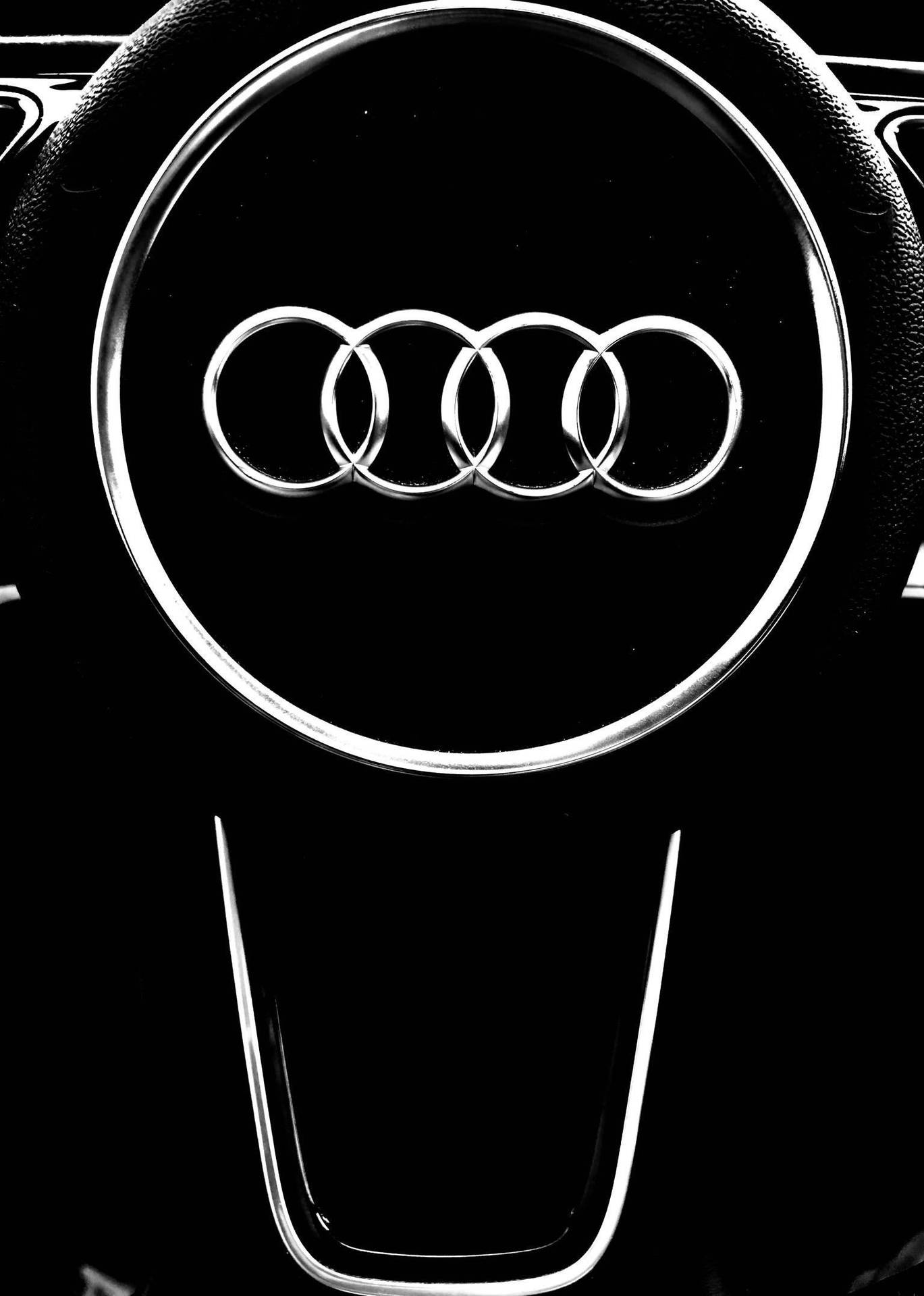 Download Audi Logo Black Lover Phone Background Wallpaper