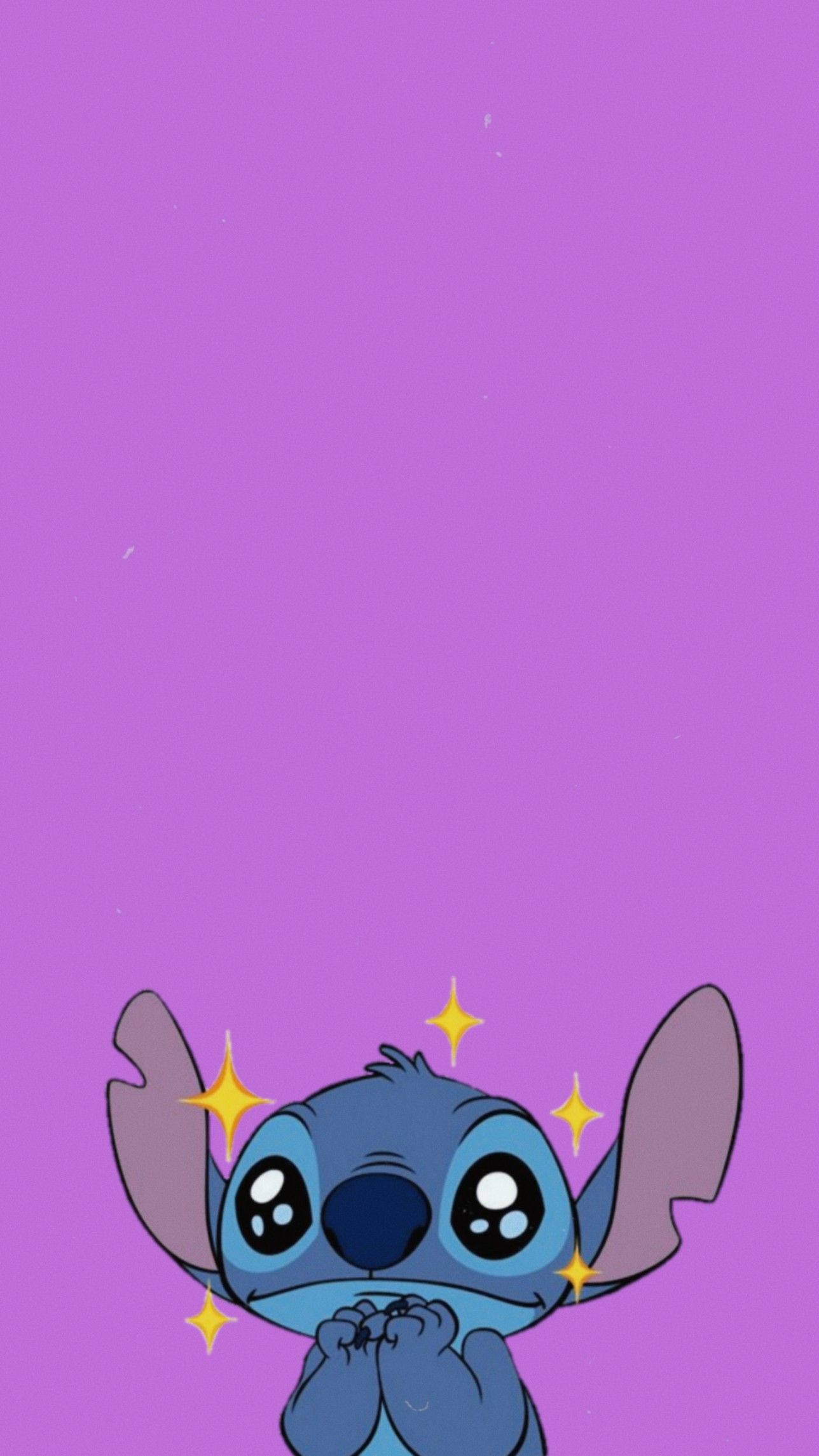 Download Sparkly Purple Lilo And Stitch iPhone Wallpaper