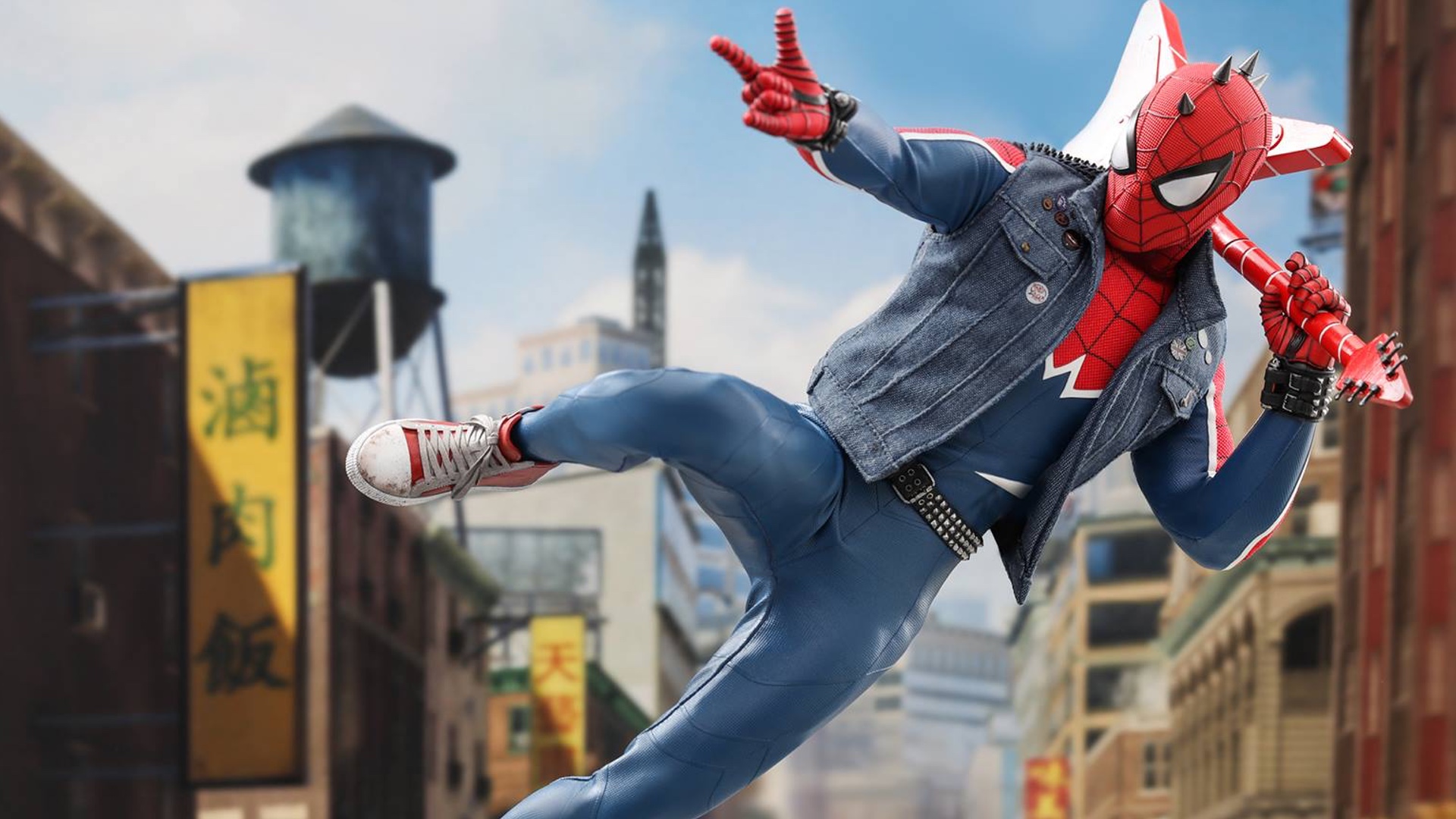 Check Out Hot Toy's Spider Punk Action Figure From The New SPIDER MAN Game