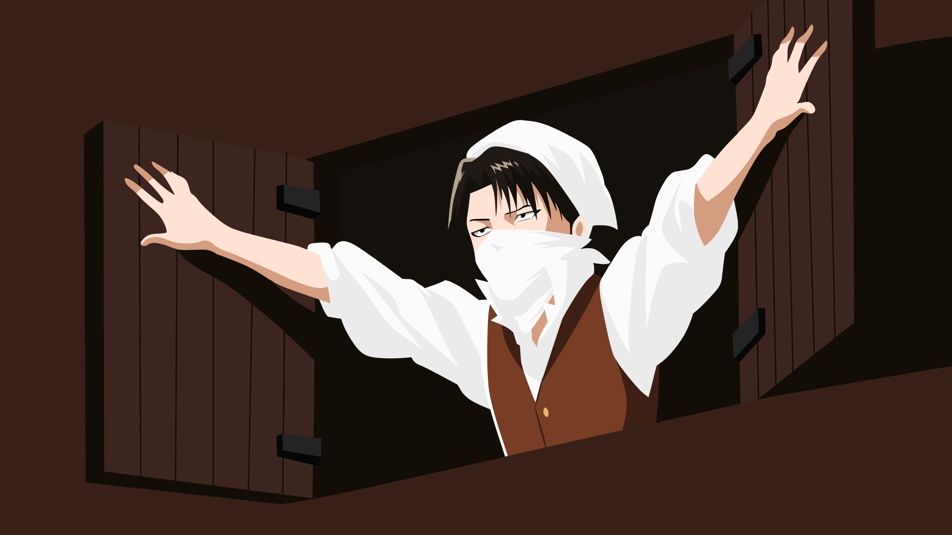 HD desktop wallpaper: Anime, Minimalist, Shingeki No Kyojin, Attack On Titan, Levi Ackerman download free picture