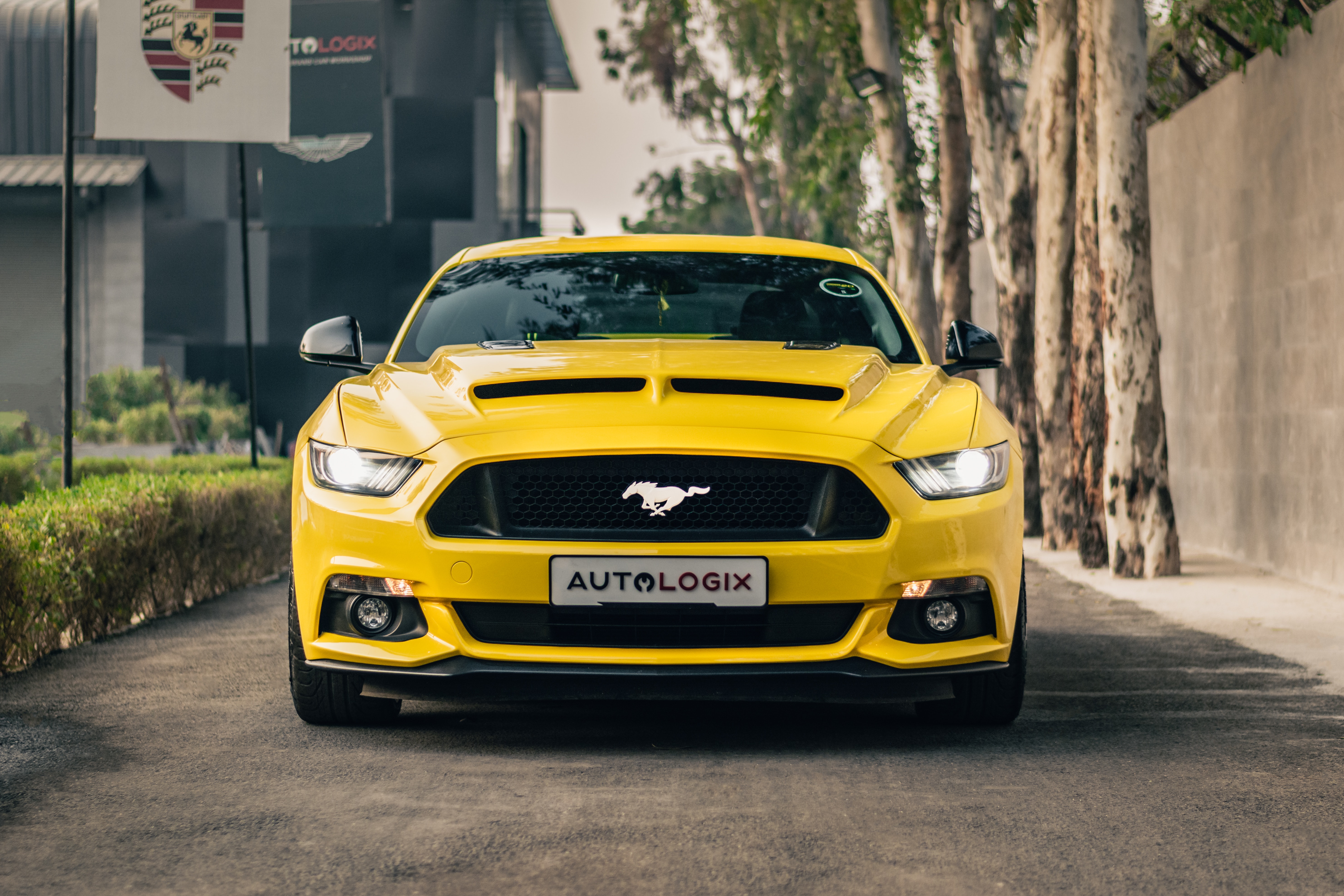 Yellow Ford Mustang · Free