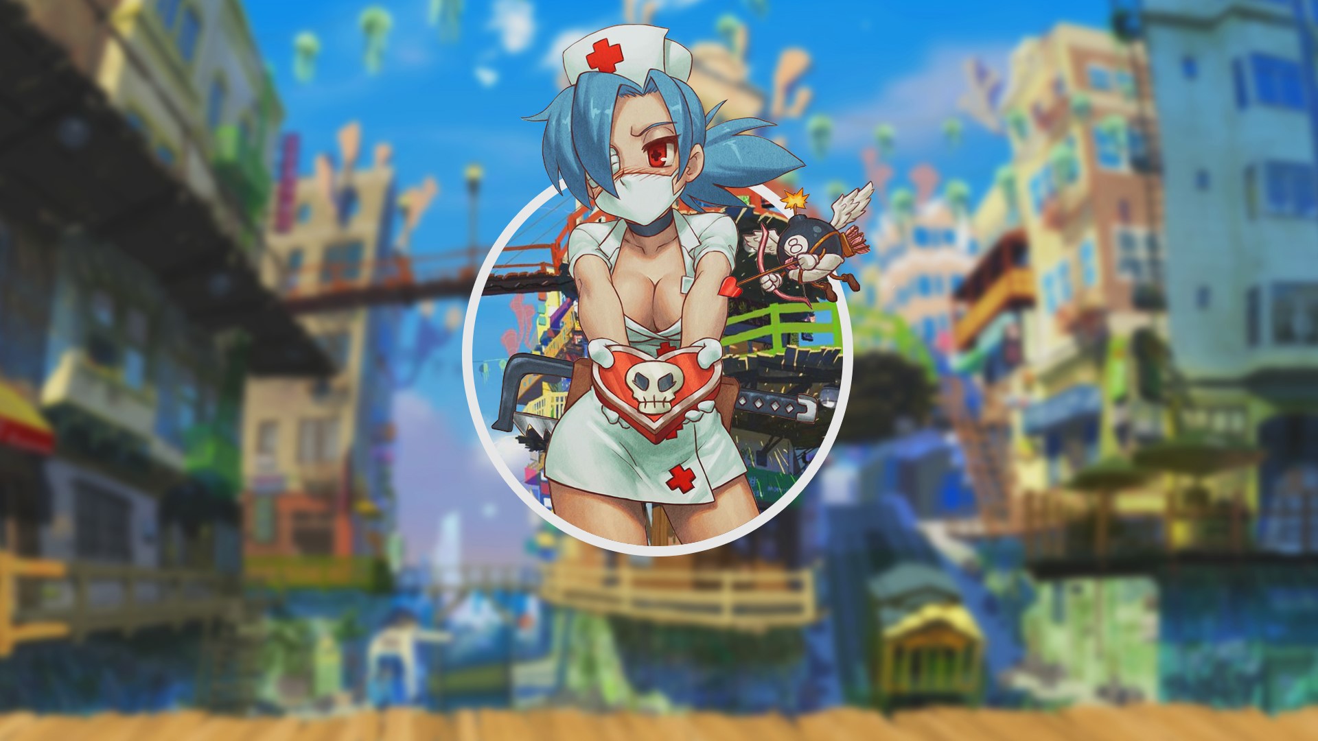 Wallpaper / Skullgirls, Valentine, anime, nurse outfit free download