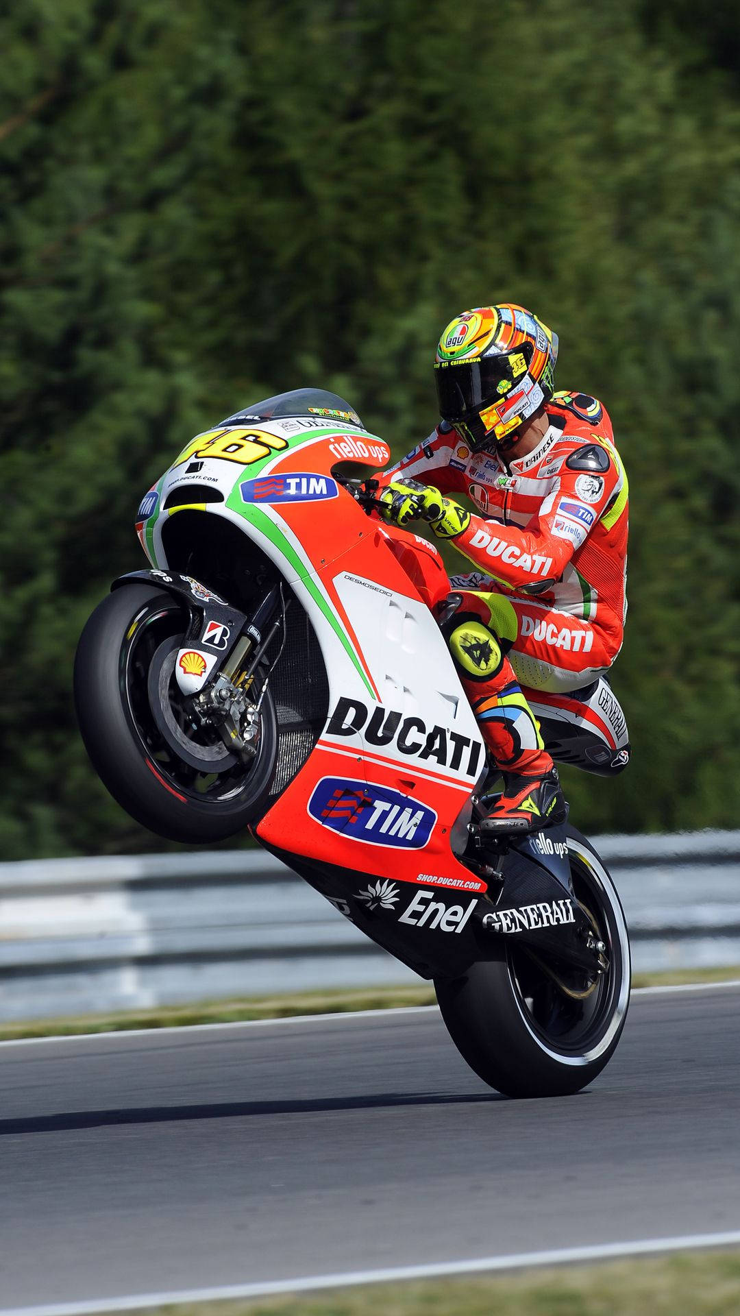 Download Valentino Rossi Red Ducati Gp11 Wallpaper