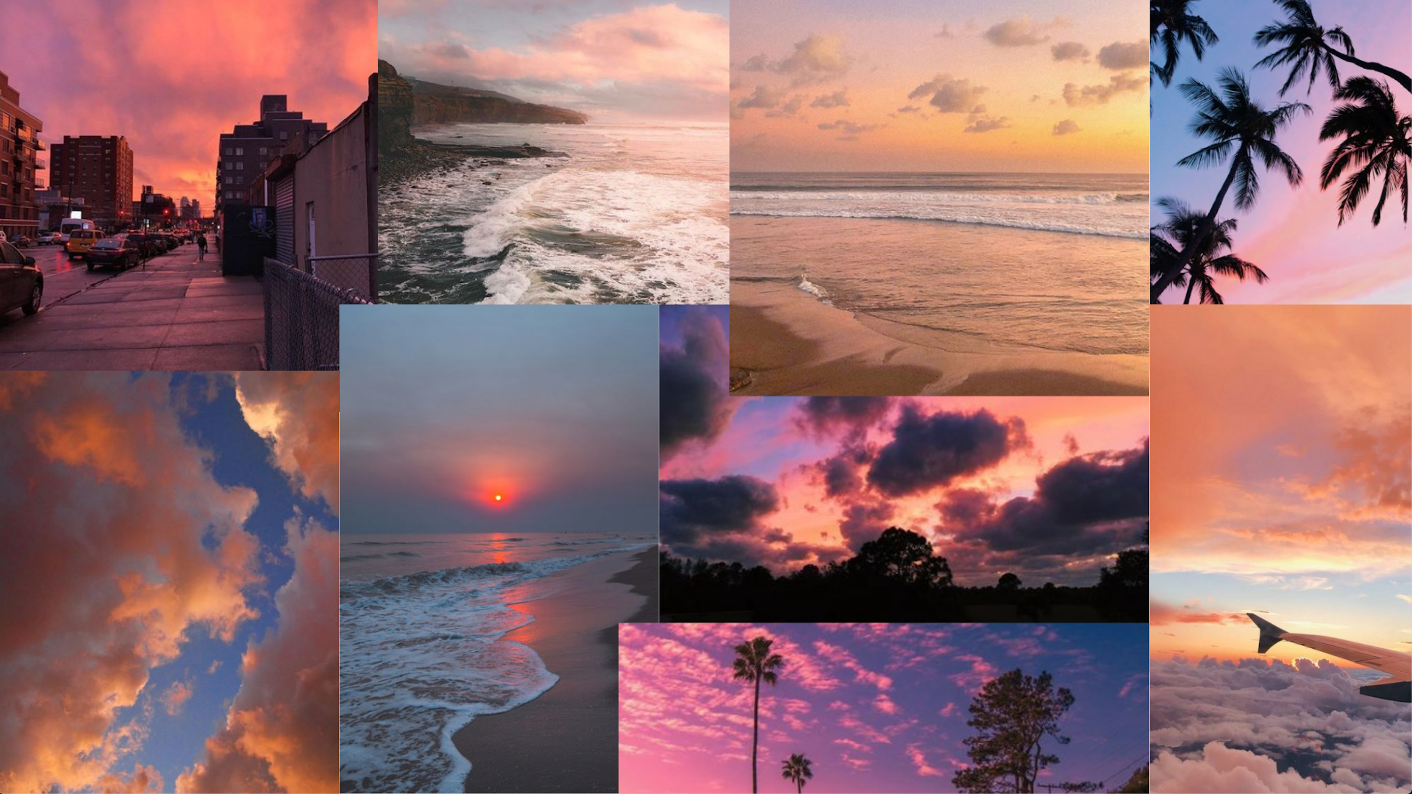 sunset aesthetic collage wallpaper. Laptop wallpaper desktop wallpaper, Lenovo wallpaper, Aesthetic desktop wallpaper