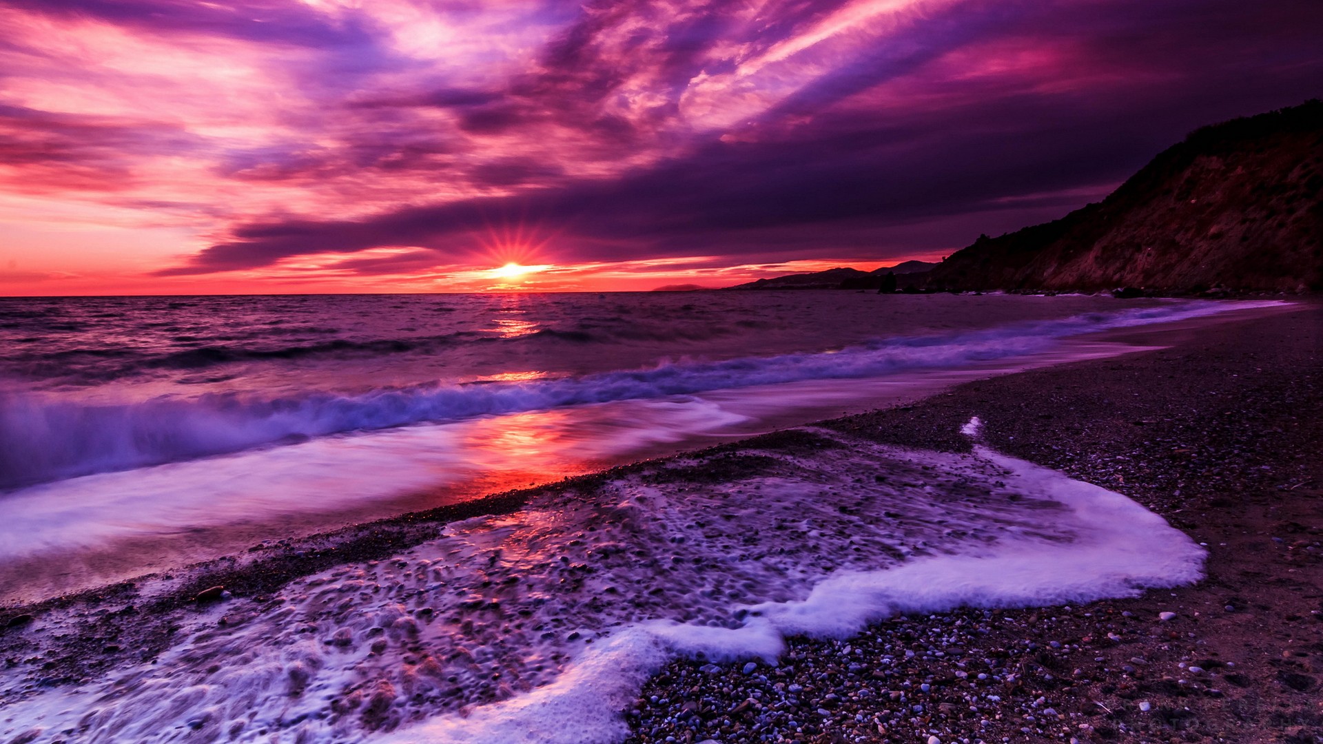 Purple Sunset Wallpaper