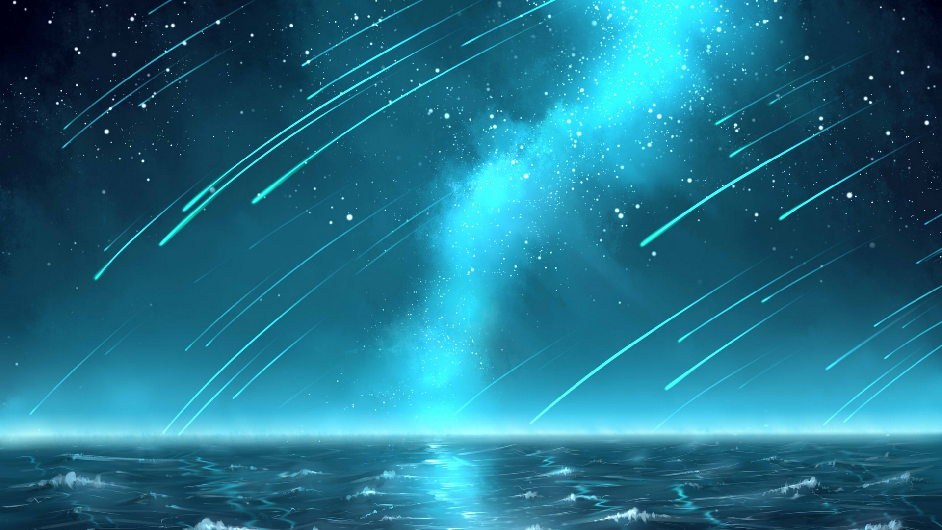 Blue Ocean Anime Wallpapers - Wallpaper Cave