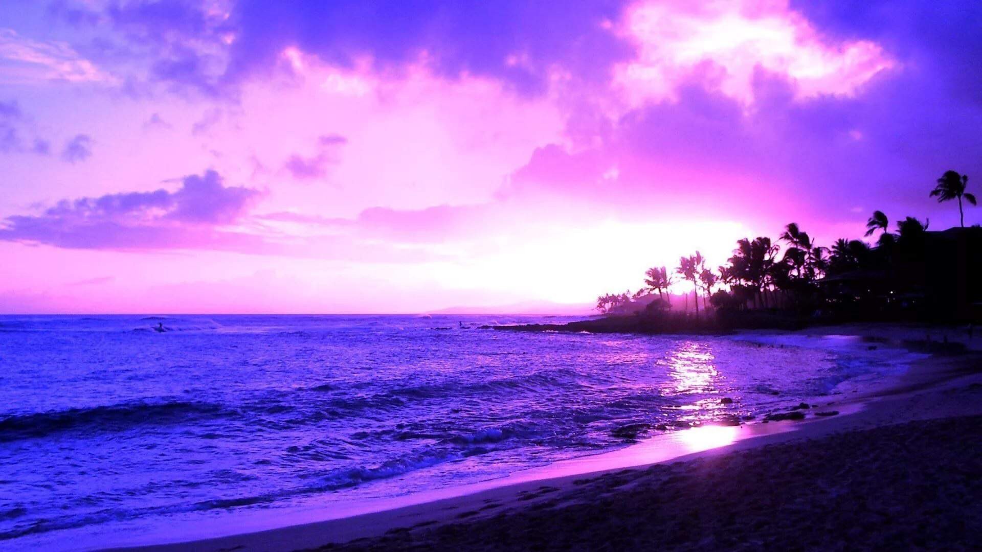 Purple Sunset Wallpaper