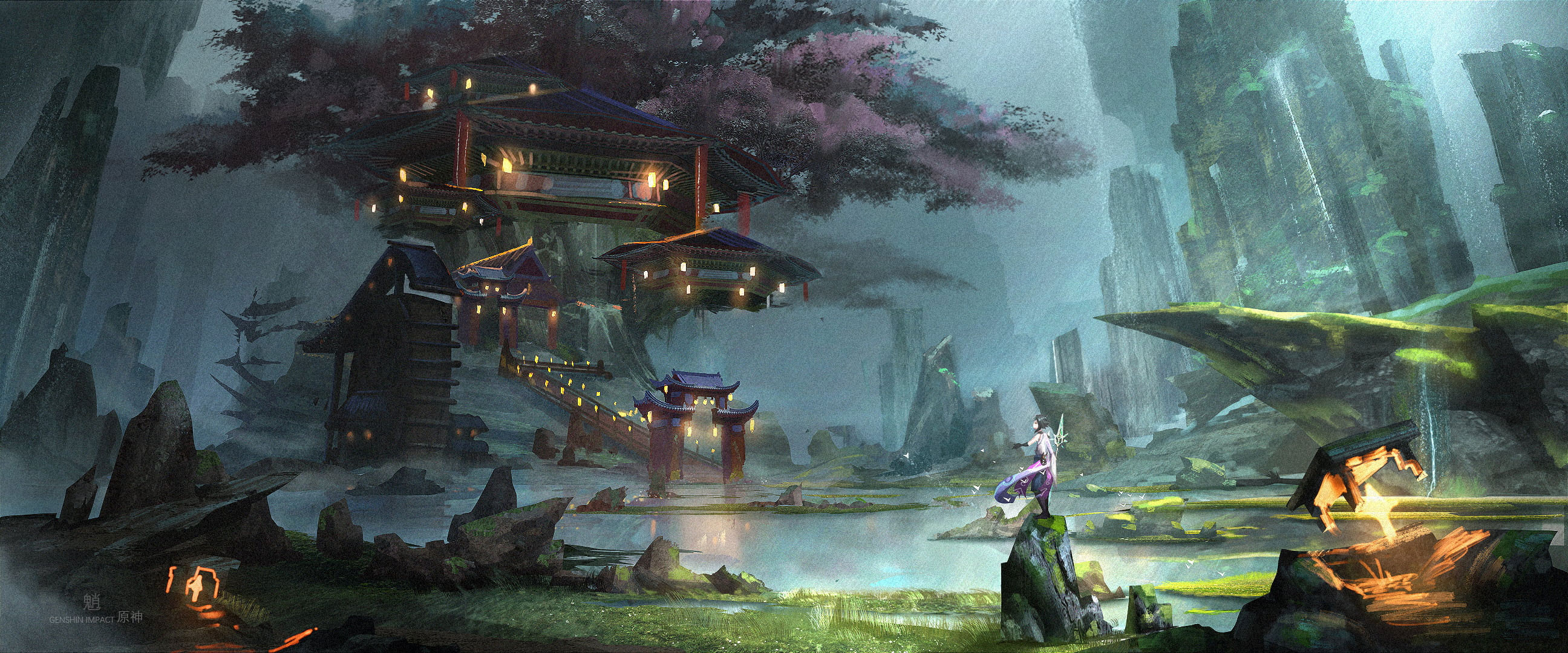 Wallpaper HD Genshin Impact, Xiao