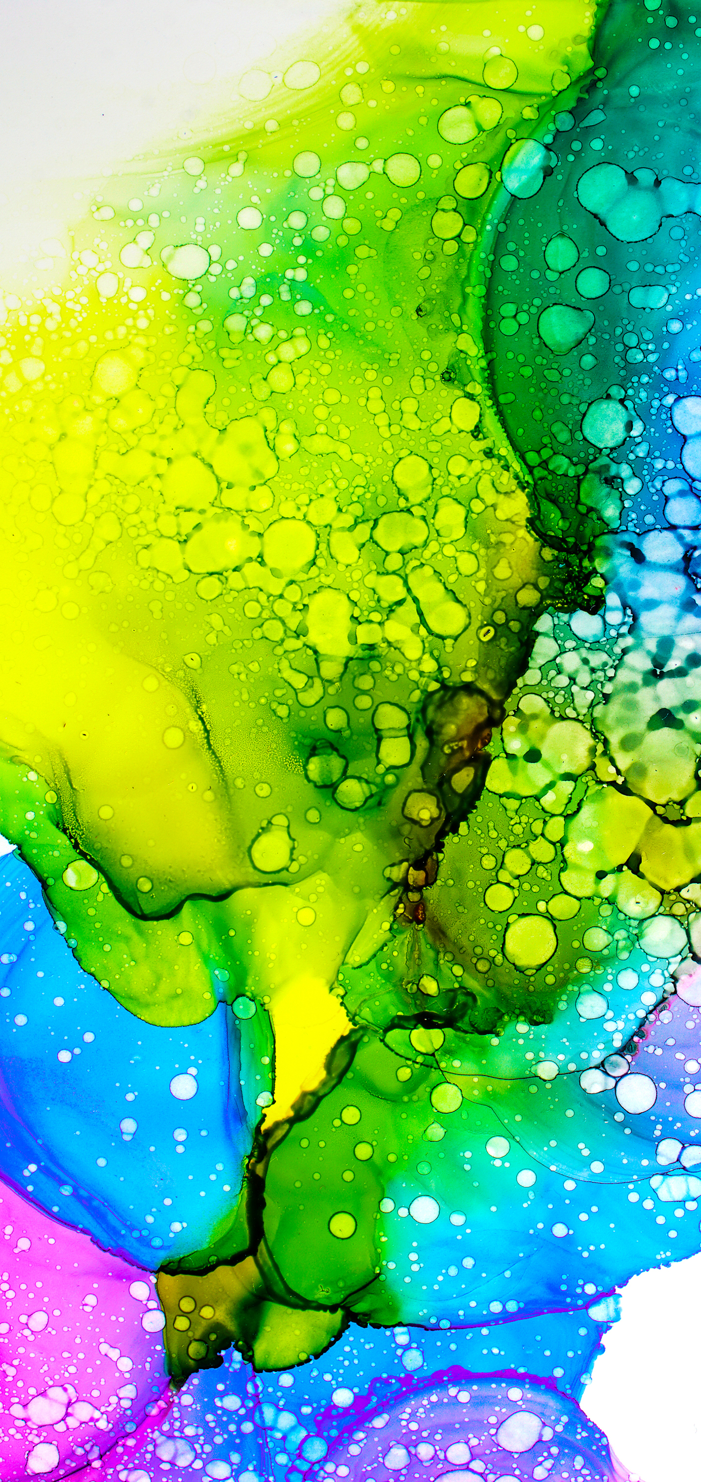 Wallpaper Water, Ink Wash Painting, Illustration, Liquid, Green, Background Free Image