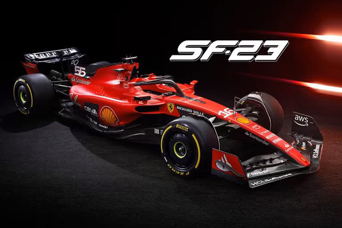 2023 Ferrari AF 23 F1 Las Vegas GP. Carlos Sainz LS18F1050 Replicarz.com