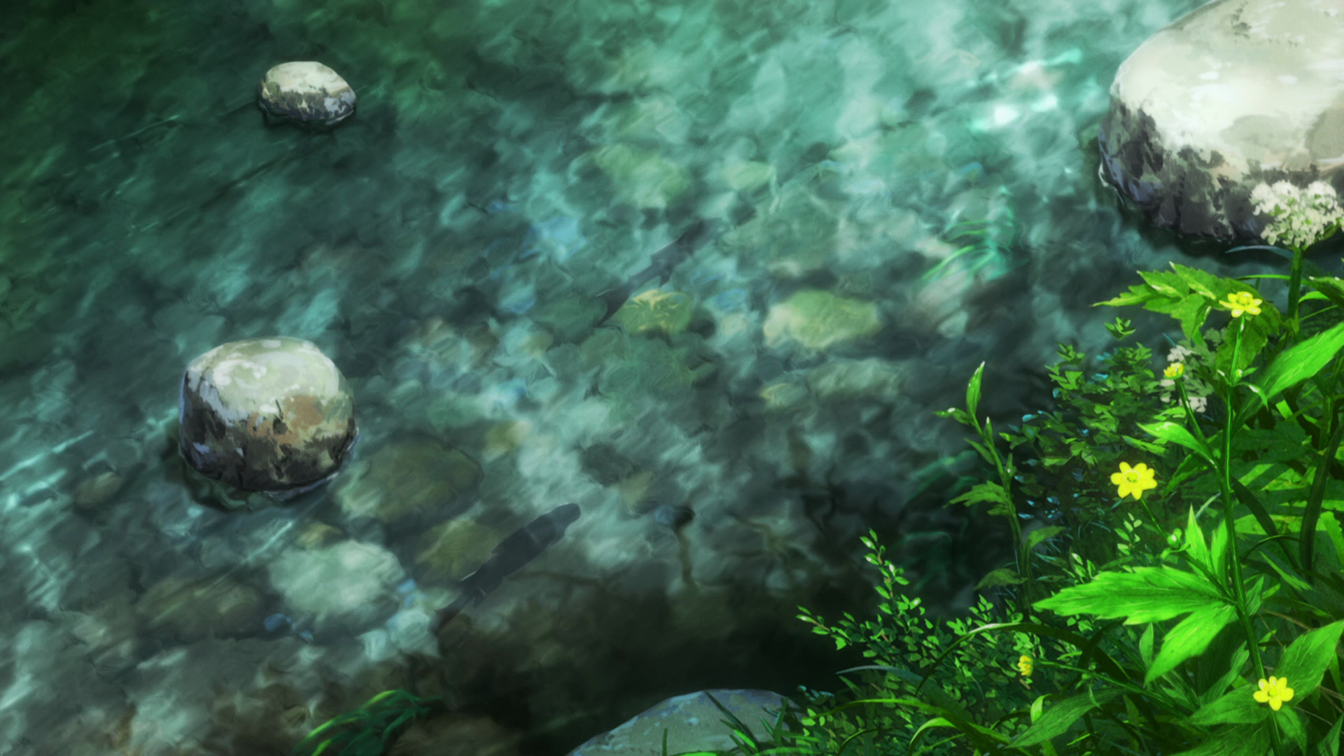 animation, Non Non Biyori, water, nature, river Gallery HD Wallpaper