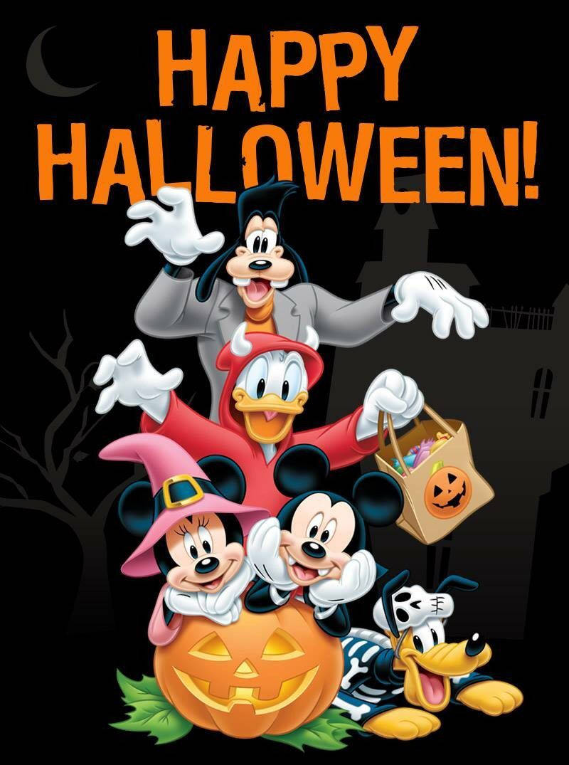 Download Disney Halloween Greeting Wallpaper
