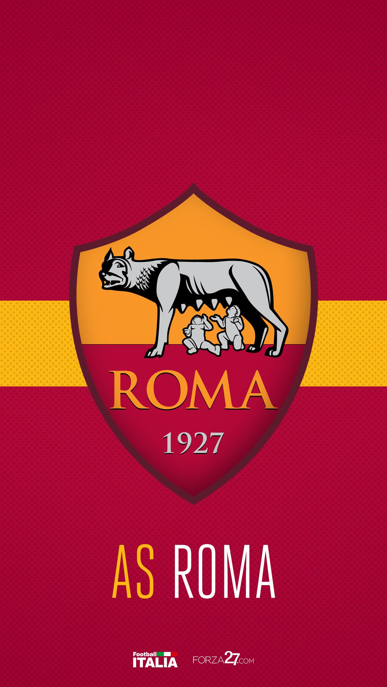 AS Roma iPhone Wallpaper