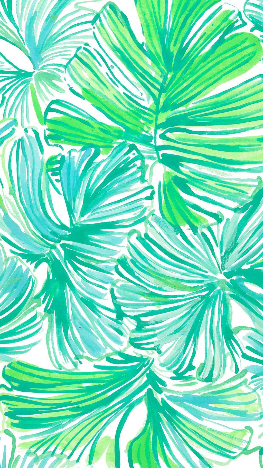 Download Lilly Pulitzer Leaves Wallpaper