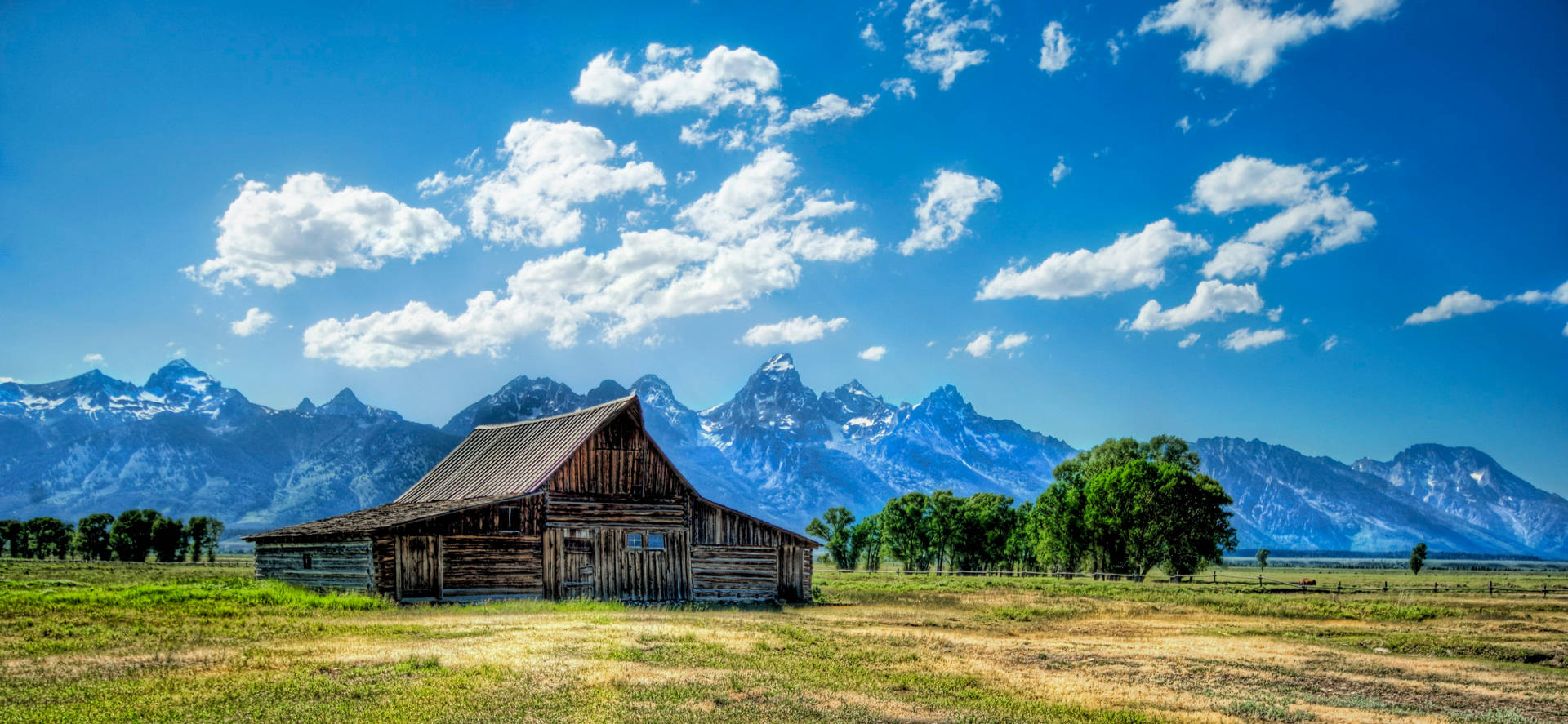 Download Country Summer Wood Cabin Mountains Wallpaper