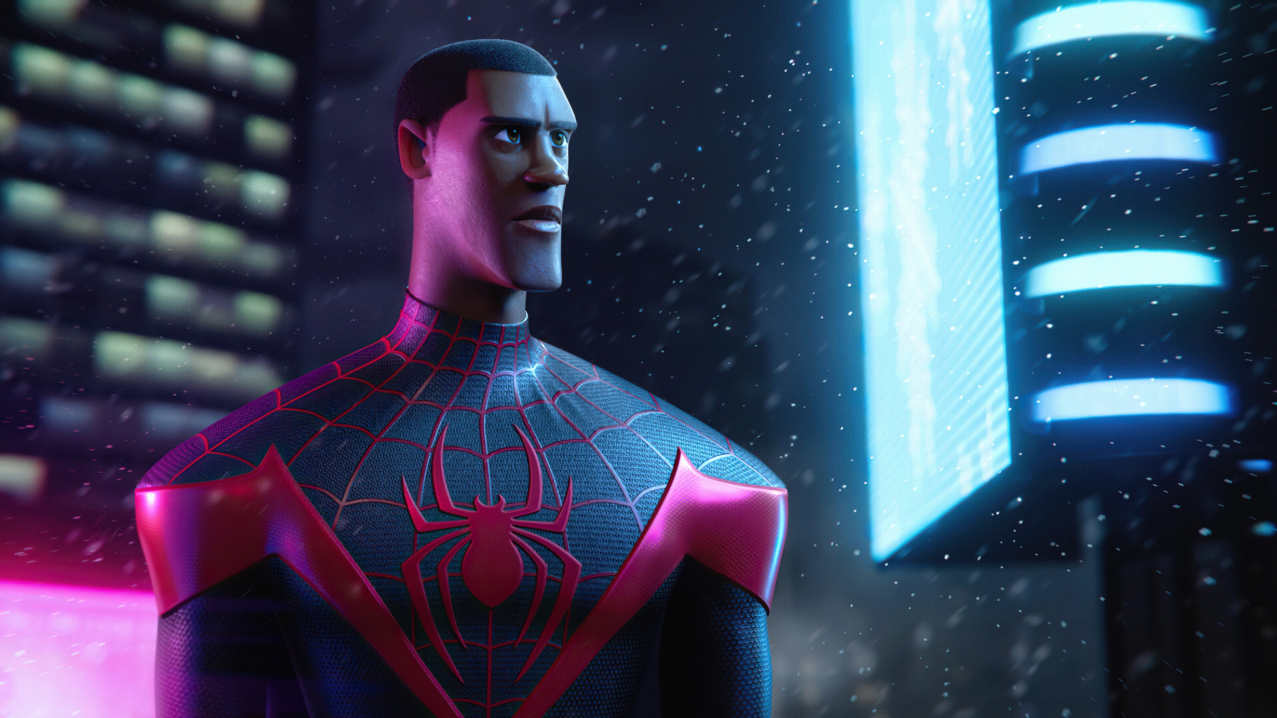 Wallpaper 4k Miles Morales Spider Man Digital 3D 4k Wallpaper