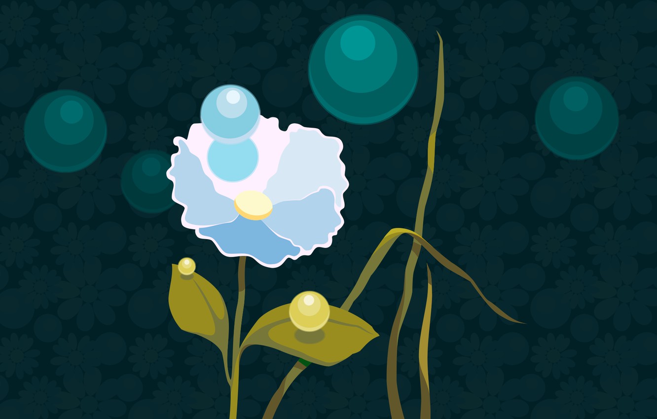 Wallpaper flower, summer, flowers, nature, vector, computer graphics, vector graphics image for desktop, section разное