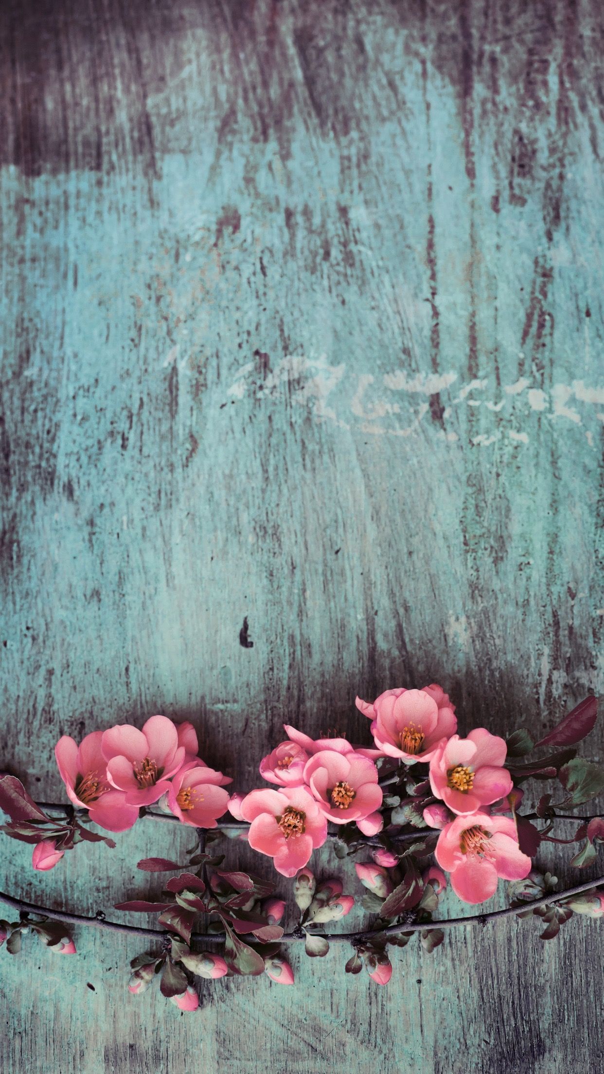 Rustic Floral iPhone Wallpaper