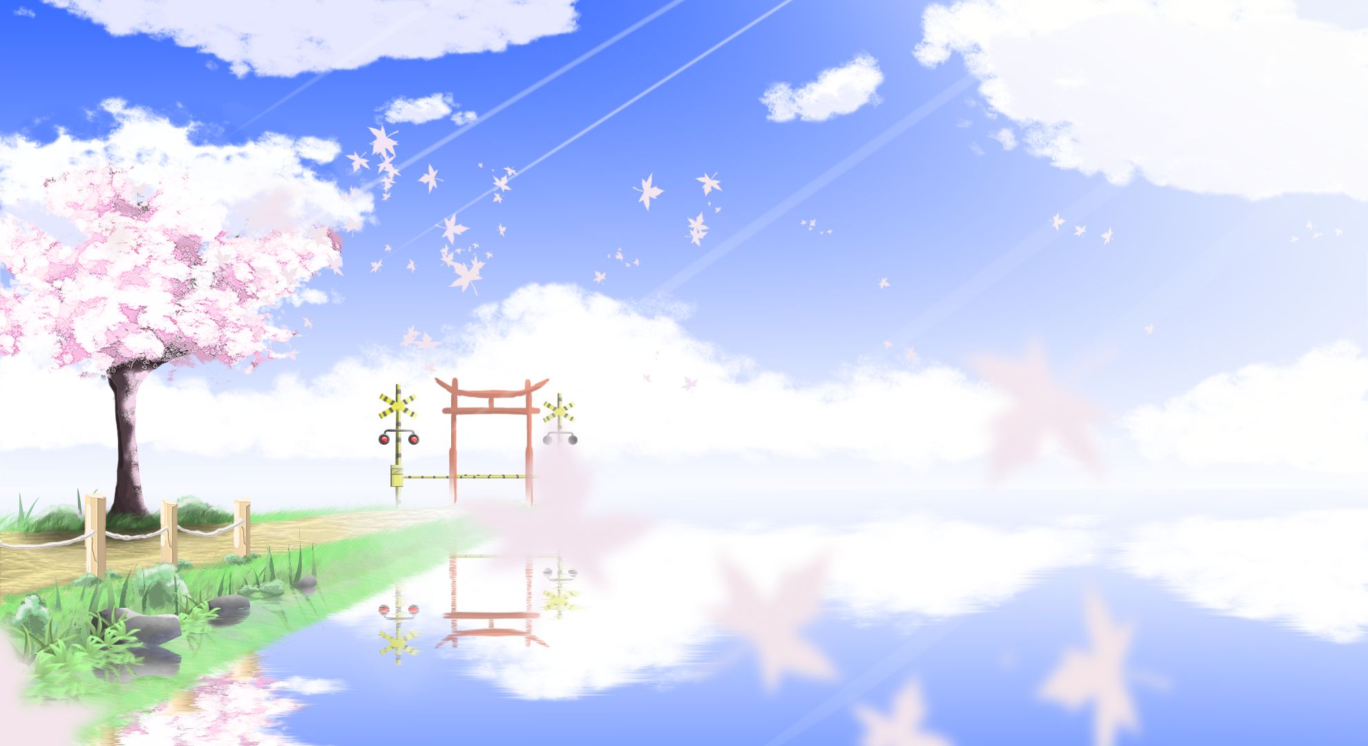 HD desktop wallpaper: Anime, Landscape, Fantasy, Your Lie In April download free picture