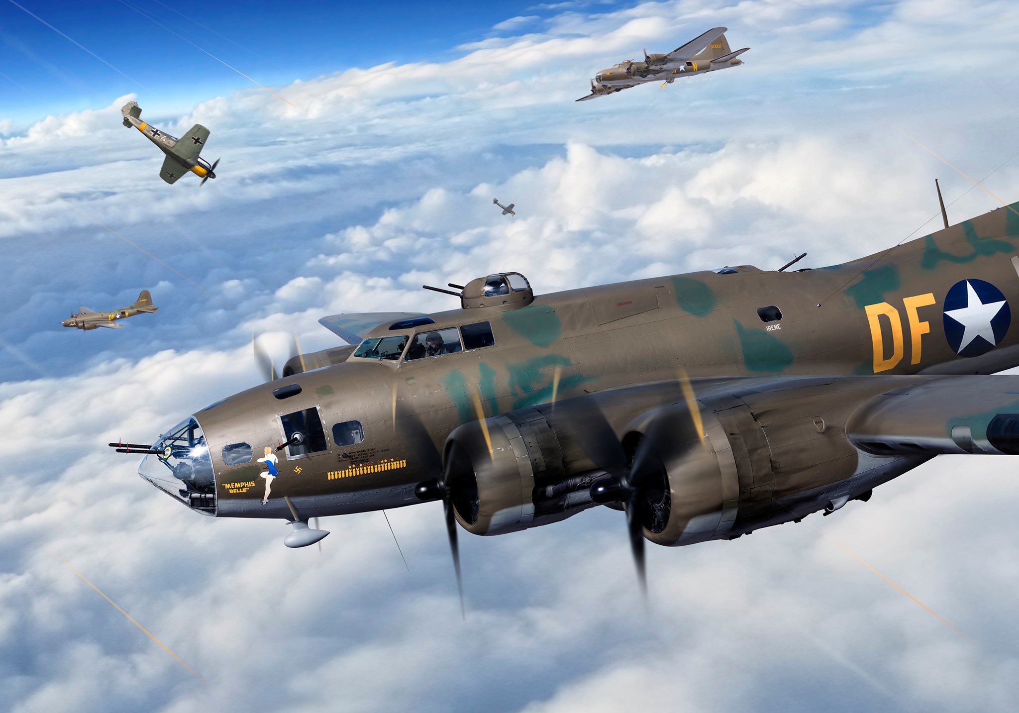 Boeing B 17 Flying Fortress HD Wallpaper