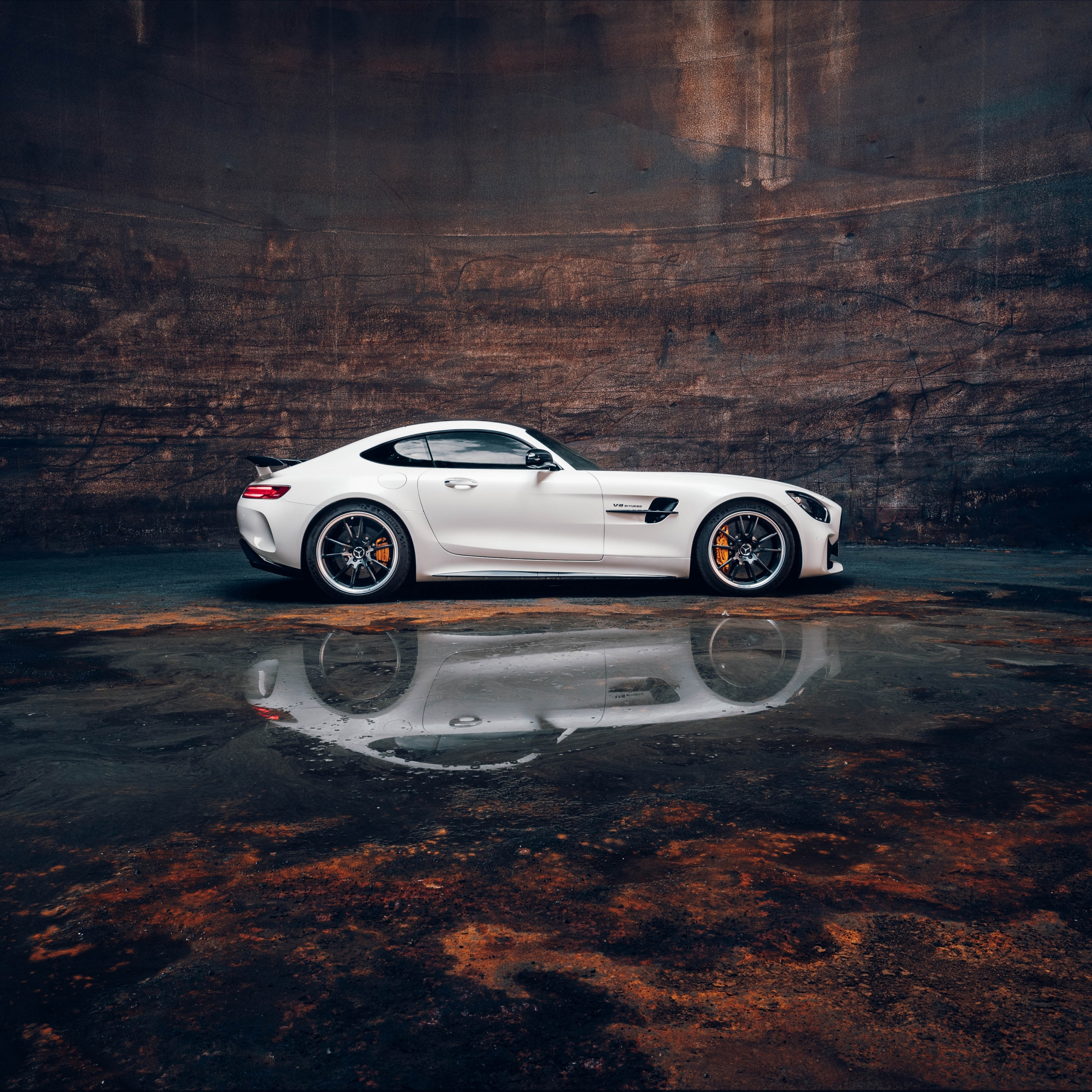 Download Wallpaper 2932x2932 Sports Car, White, Mercedes Amg Gt R, Ipad Pro Retina, 2932x2932 HD Background, 19132