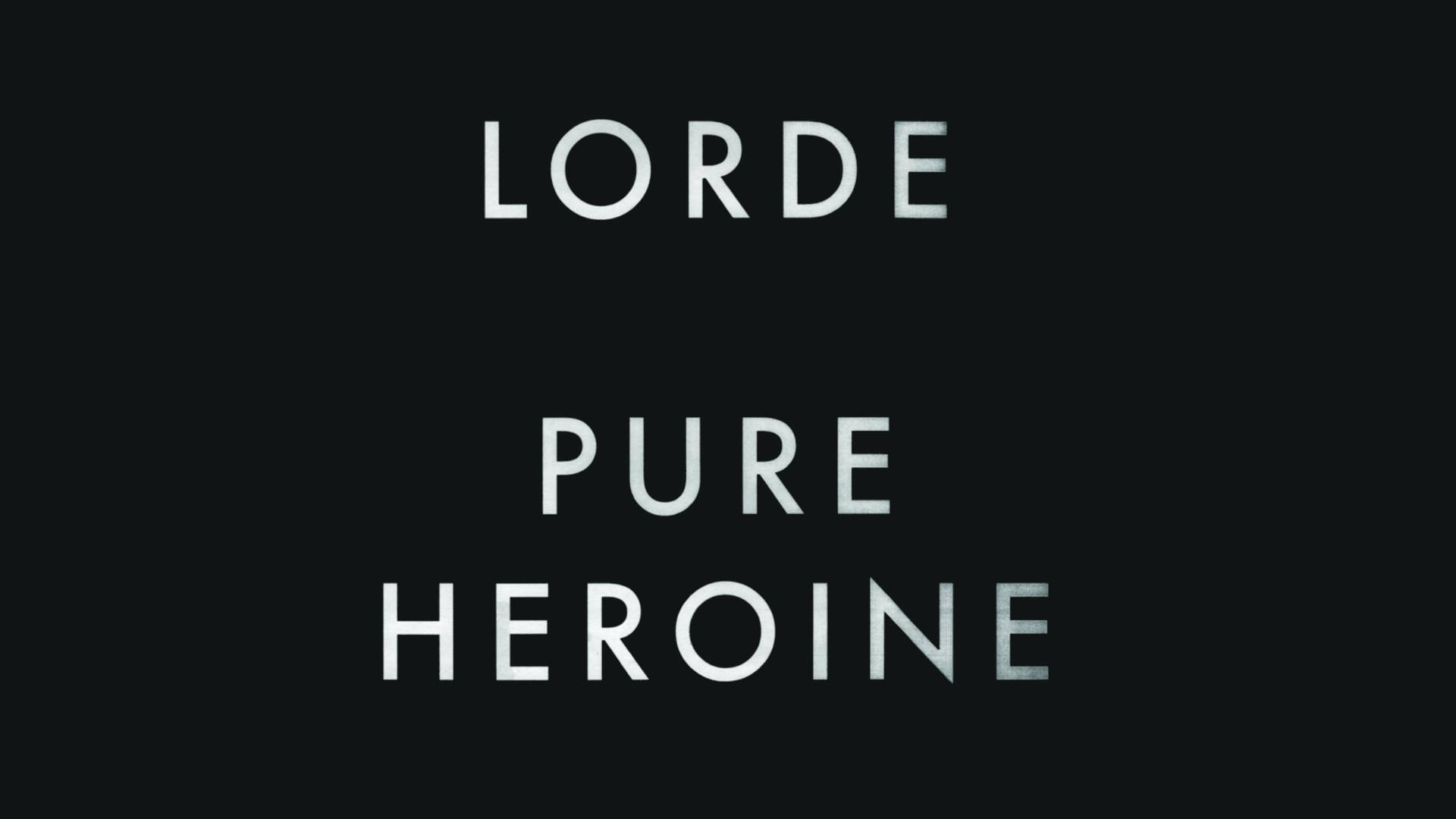 Download Lorde Pure Heroine Album Poster Wallpaper